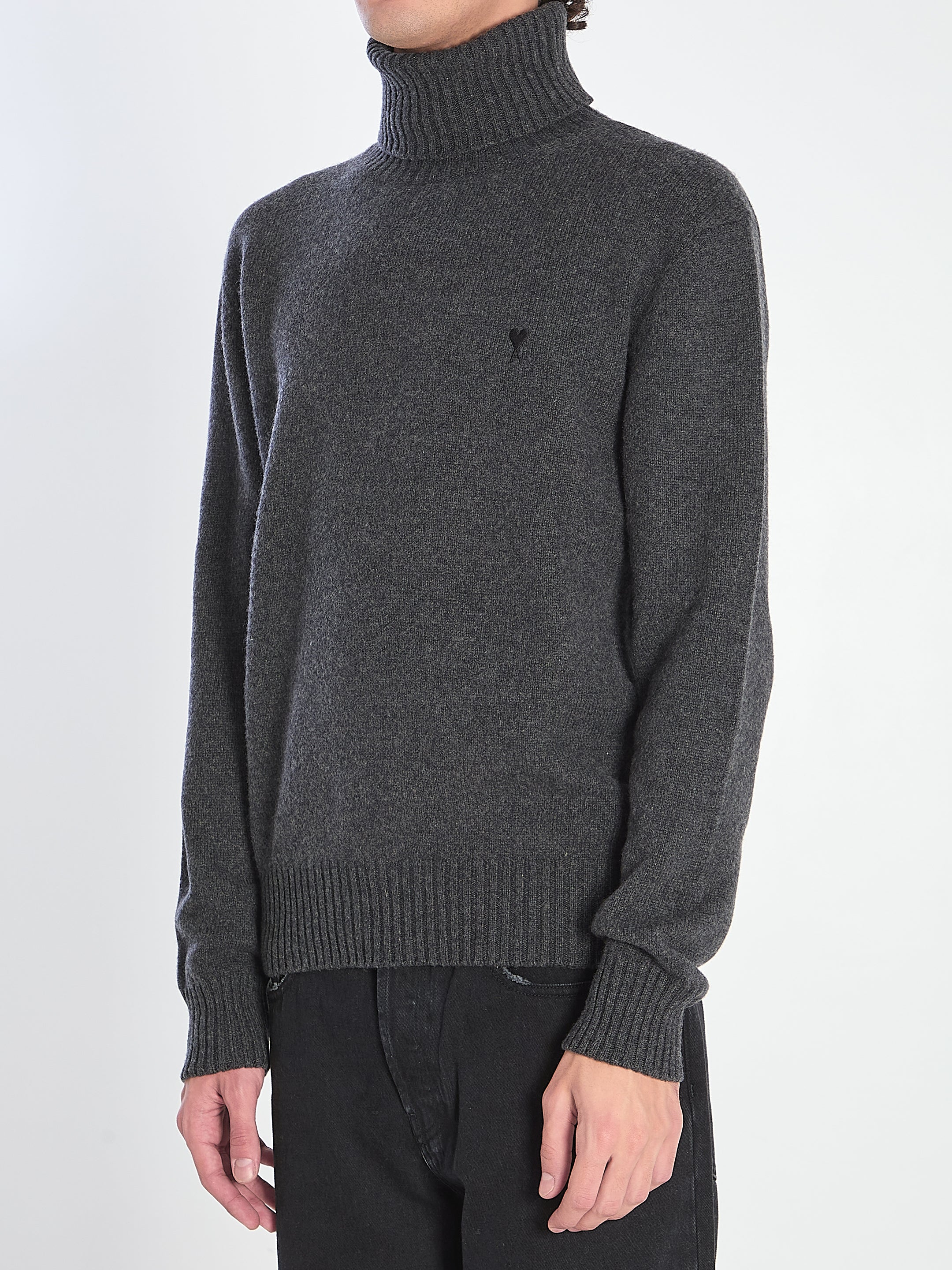 AMI PARIS Cashmere Blend Sweater for Men - FW25 Collection