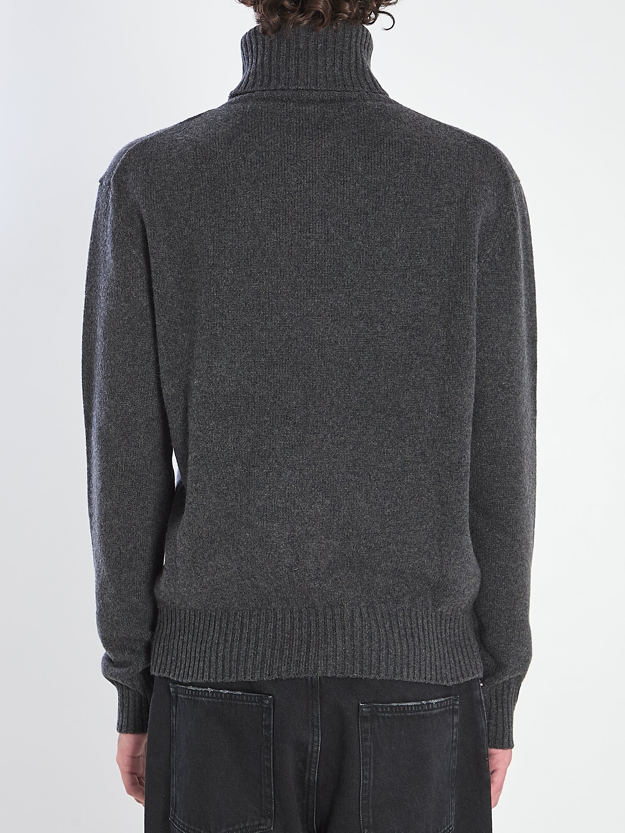 AMI PARIS Cashmere Blend Sweater for Men - FW25 Collection