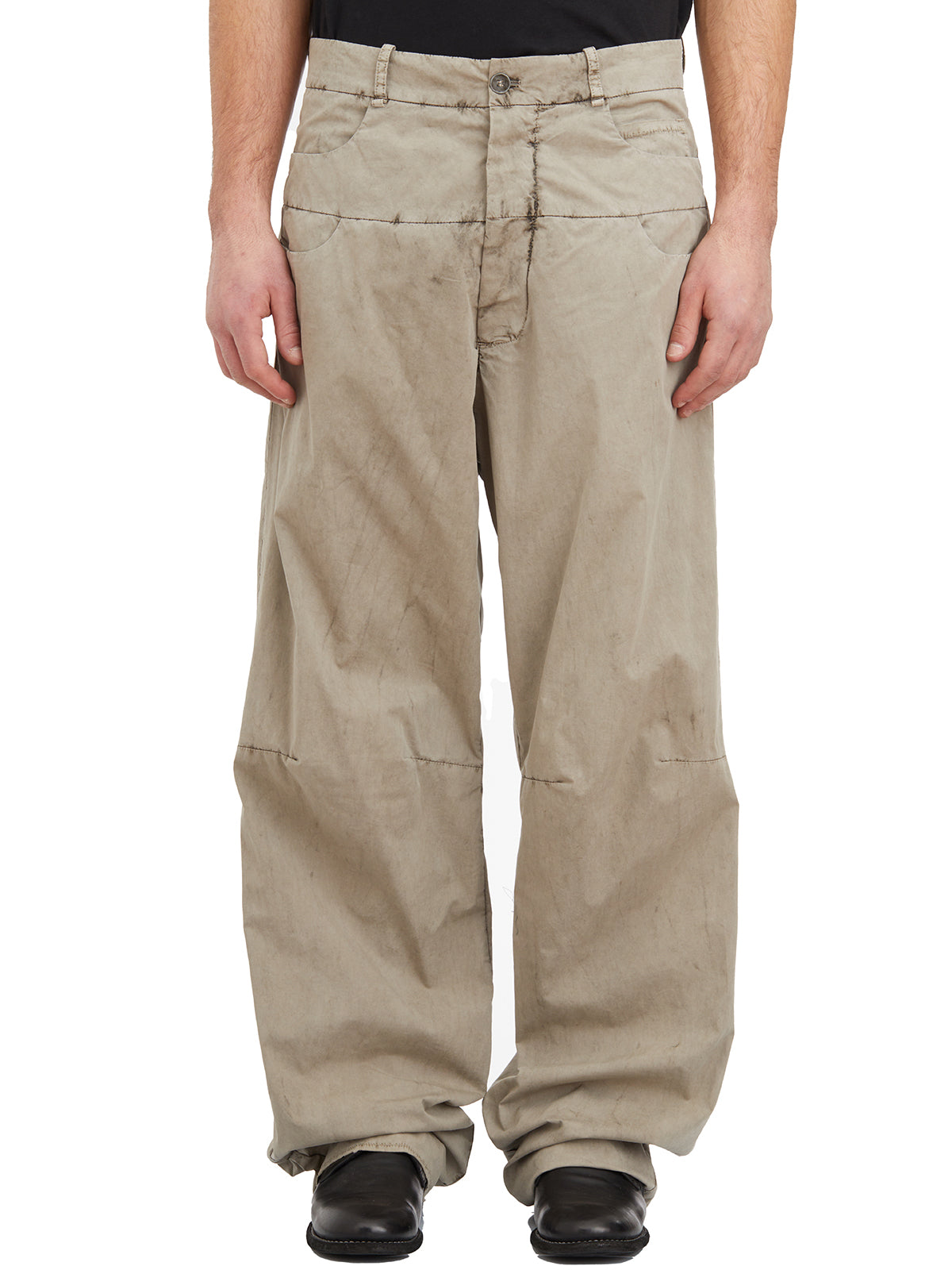 MASNADA Low-Crotch Wide-Leg Trousers - Size 48