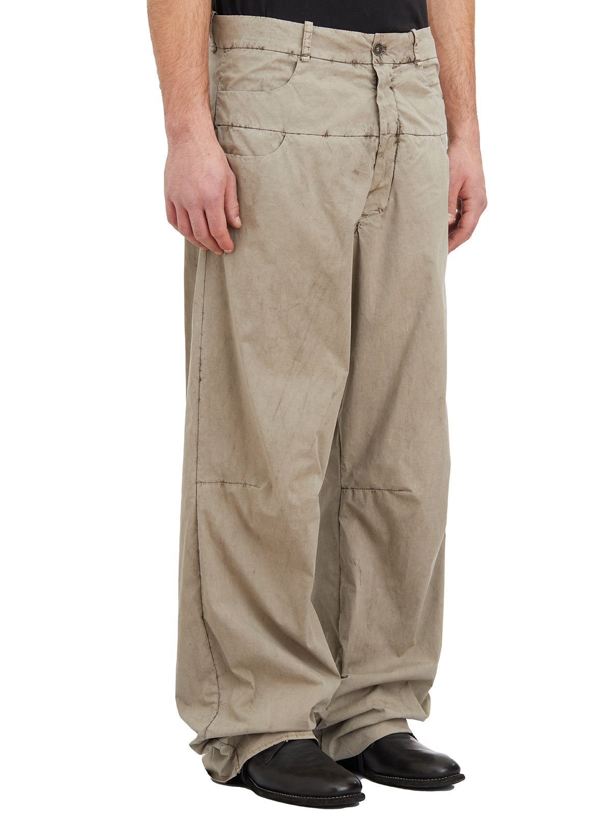 MASNADA Low-Crotch Wide-Leg Trousers - Size 48