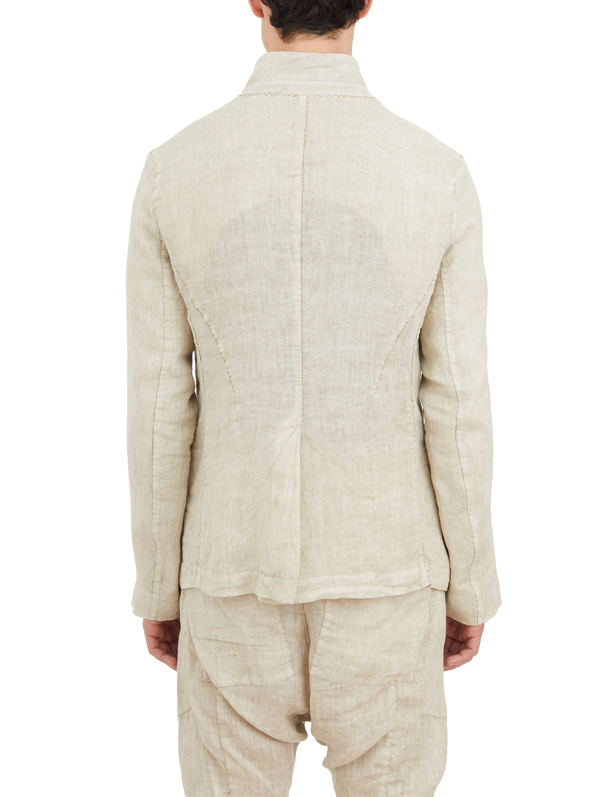 MASNADA Slim Fit Linen Jacket - Size 50