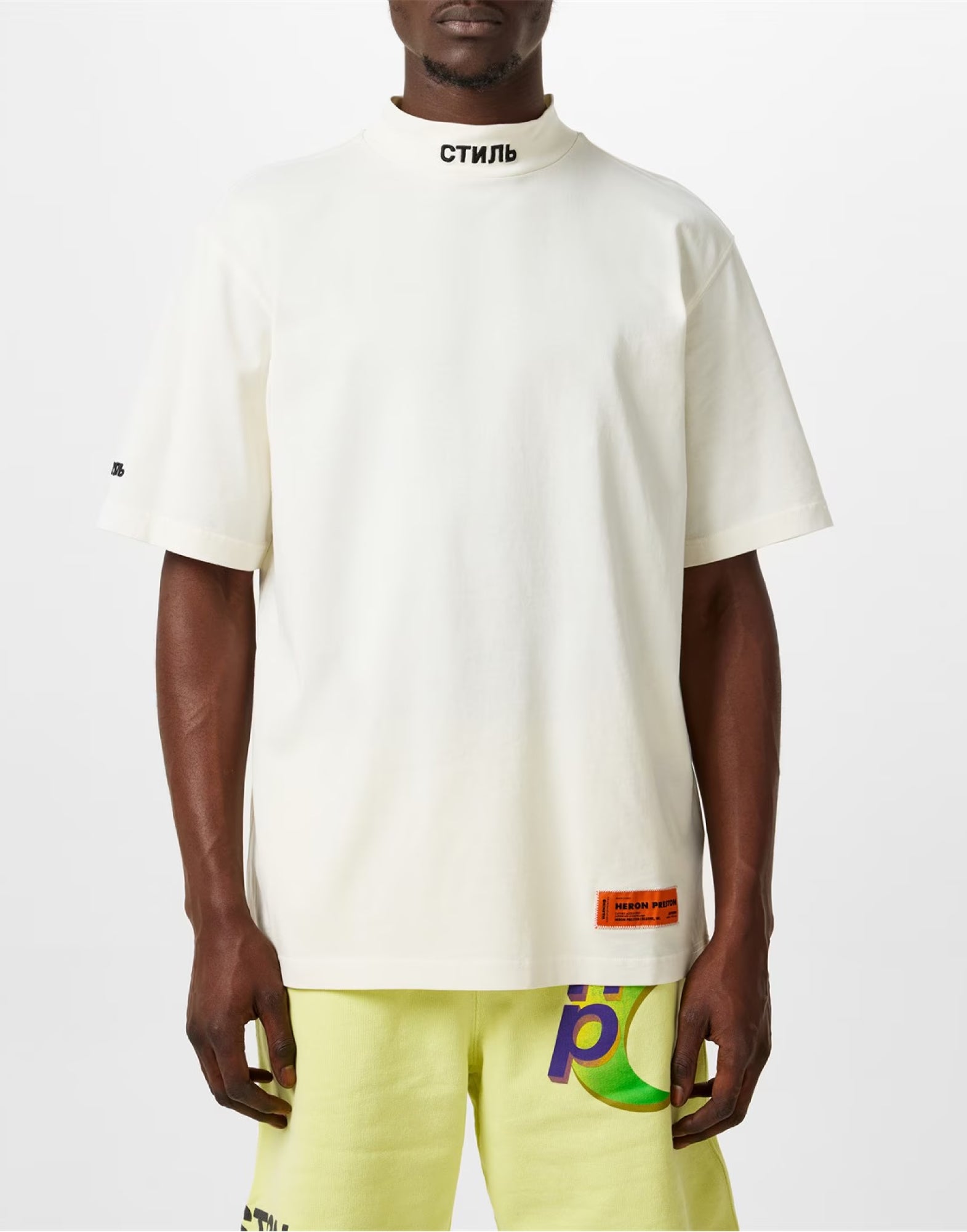 HERON PRESTON CTNMB Logo Turtleneck T-Shirt