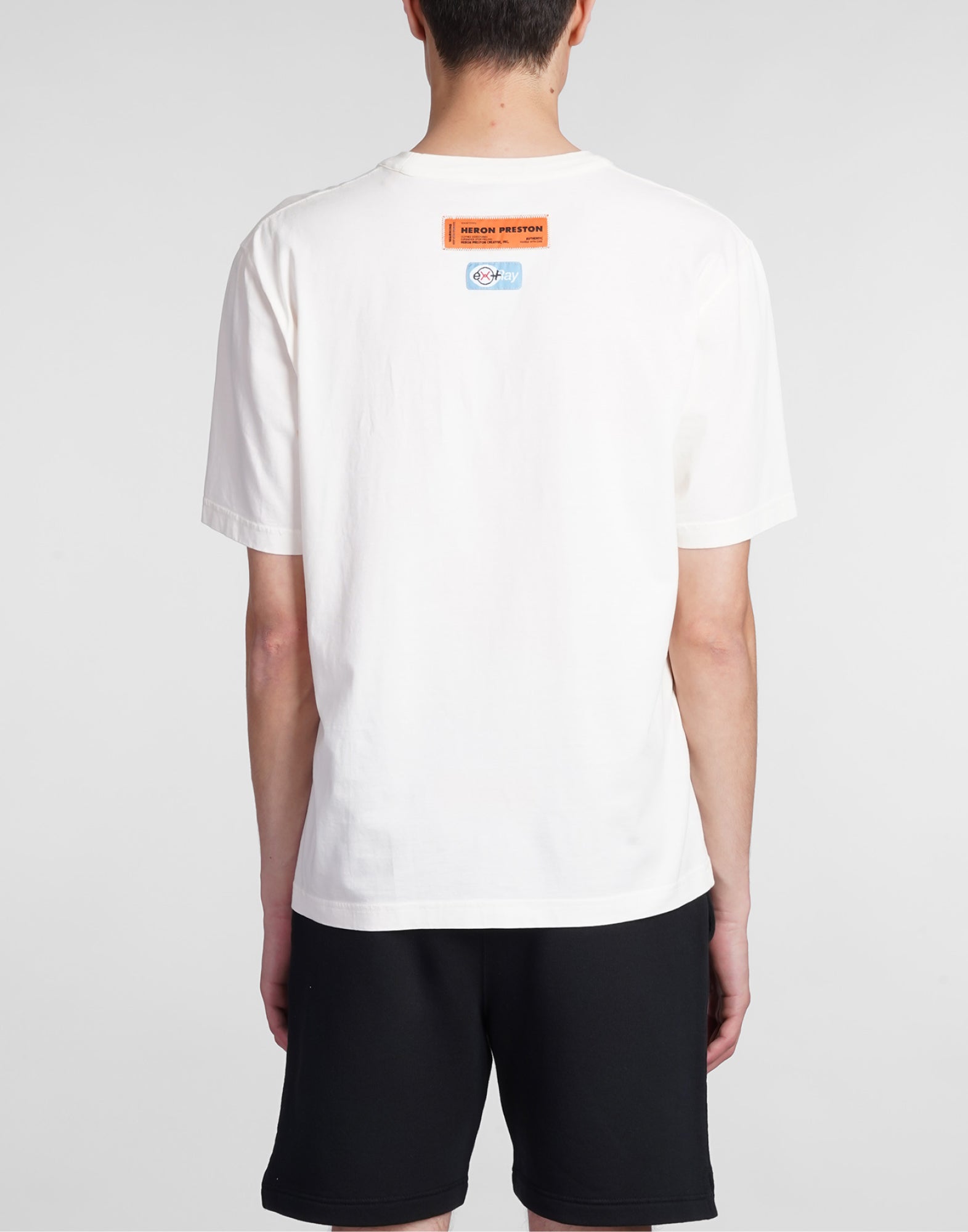 HERON PRESTON Recycled Cotton Logo T-Shirt - Short Sleeve