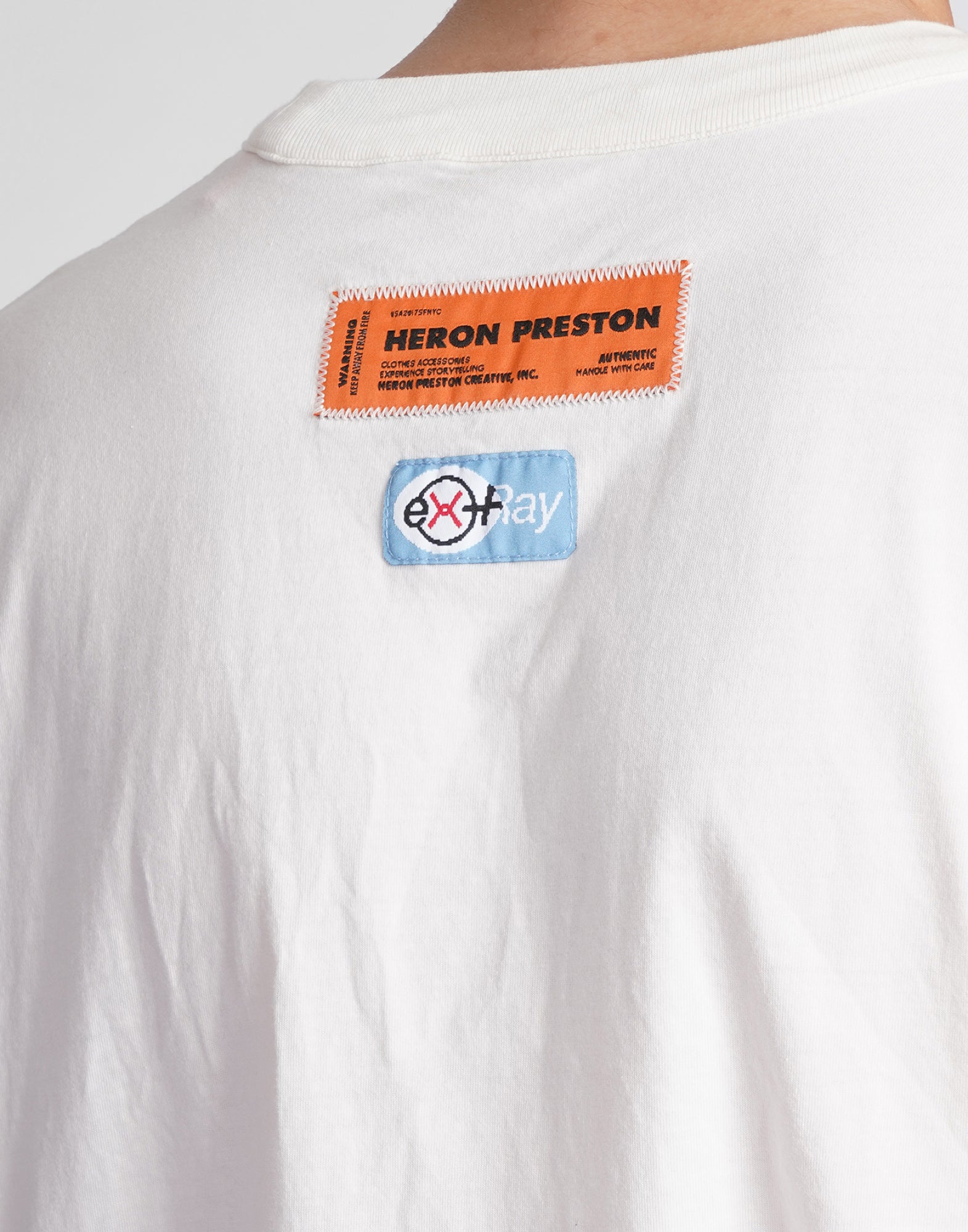 HERON PRESTON Recycled Cotton Logo T-Shirt - Short Sleeve