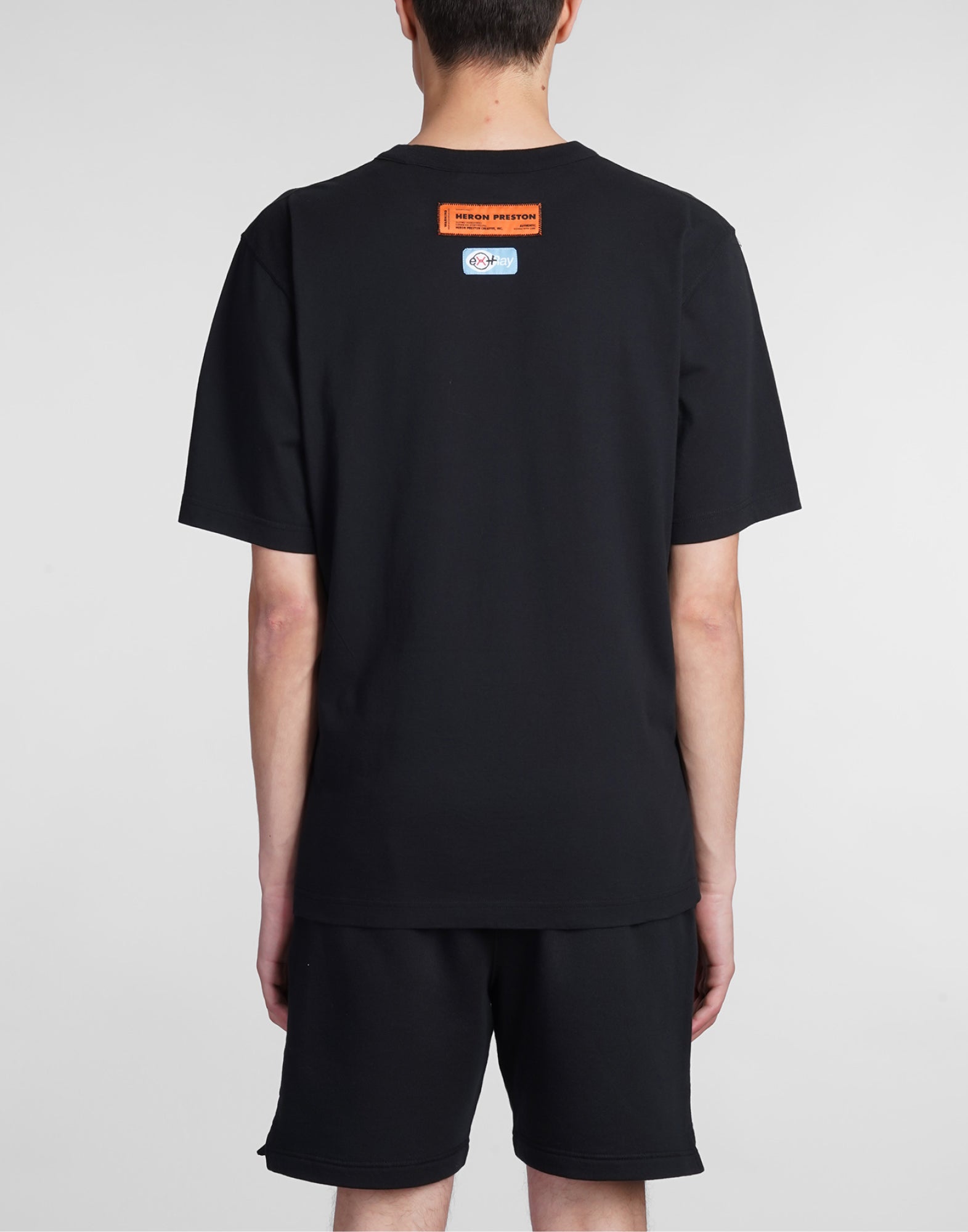 HERON PRESTON Recycled Cotton Logo T-Shirt - Short Sleeve