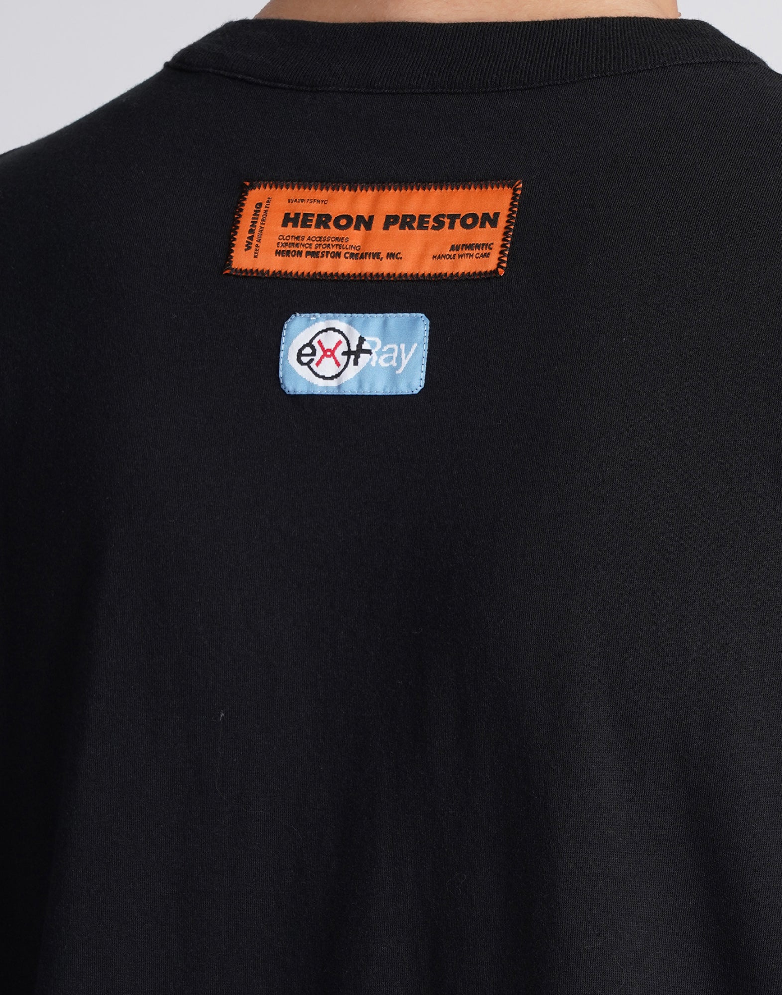 HERON PRESTON Recycled Cotton Logo T-Shirt - Short Sleeve