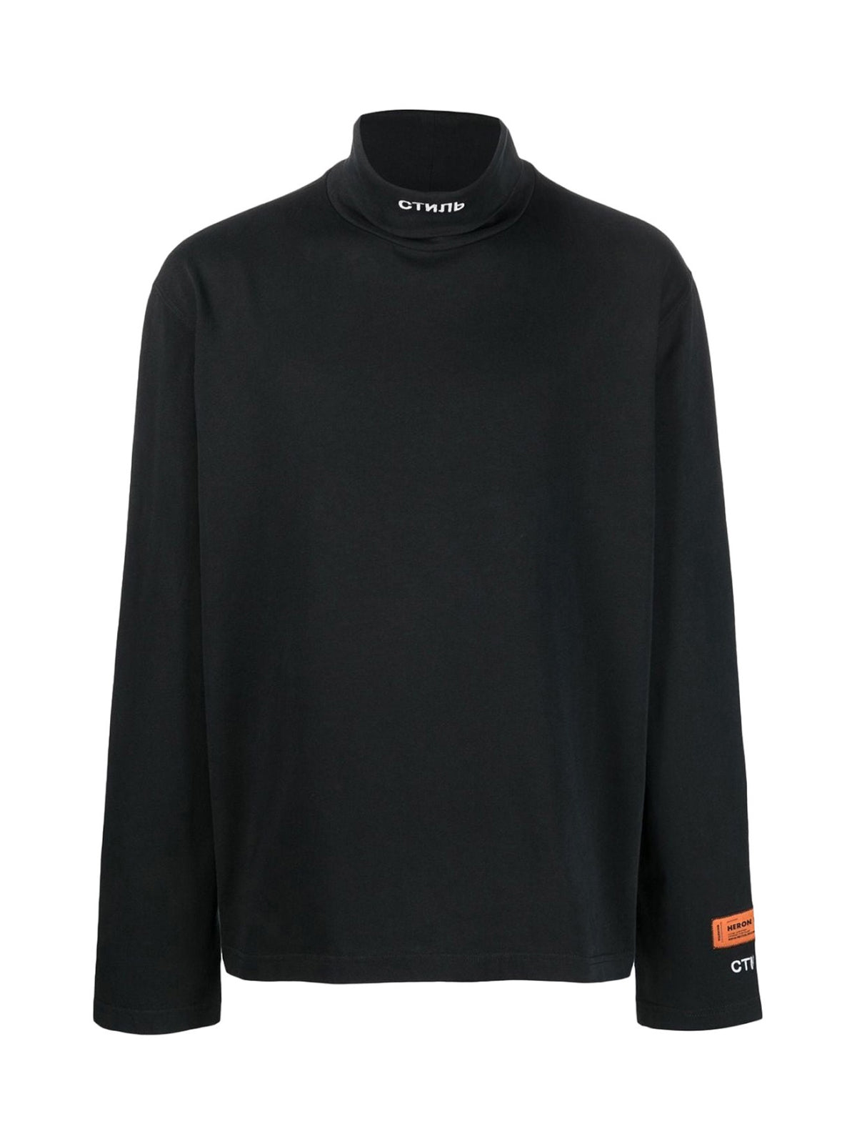 HERON PRESTON Logo Rollneck T-Shirt - Long Sleeve