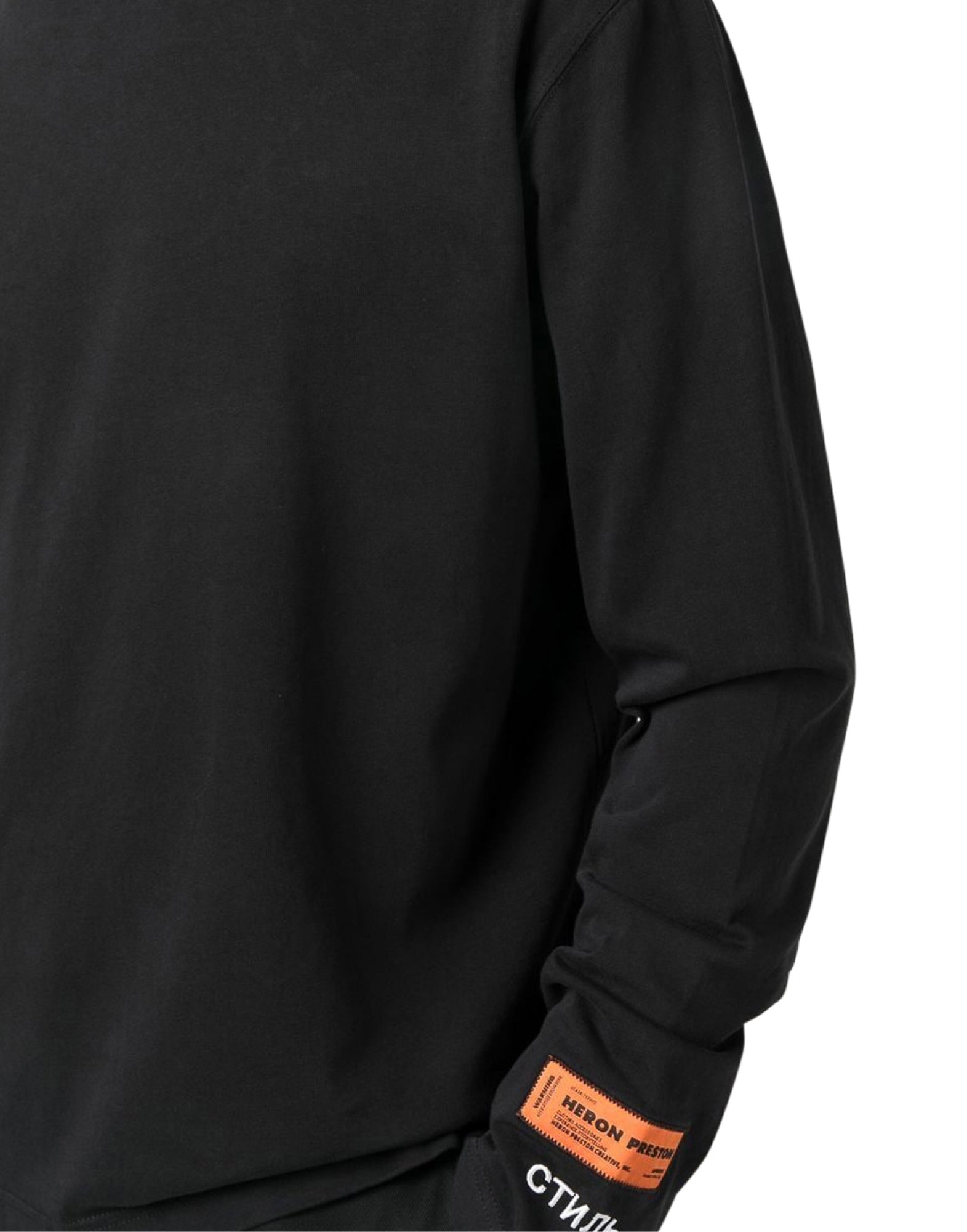 HERON PRESTON Logo Rollneck T-Shirt - Long Sleeve