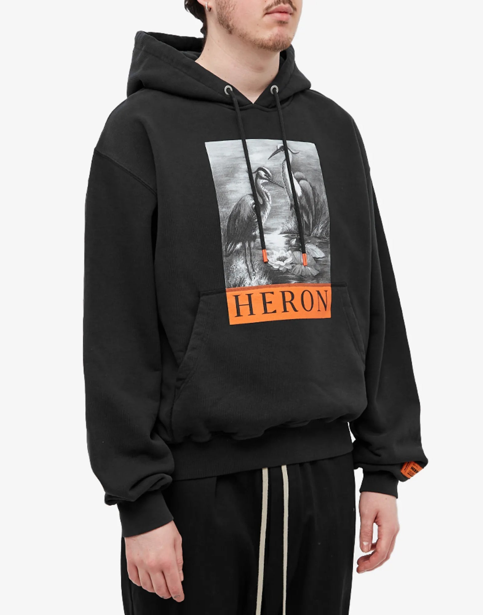 HERON PRESTON Logo Hoodie for Men - FW25 Collection
