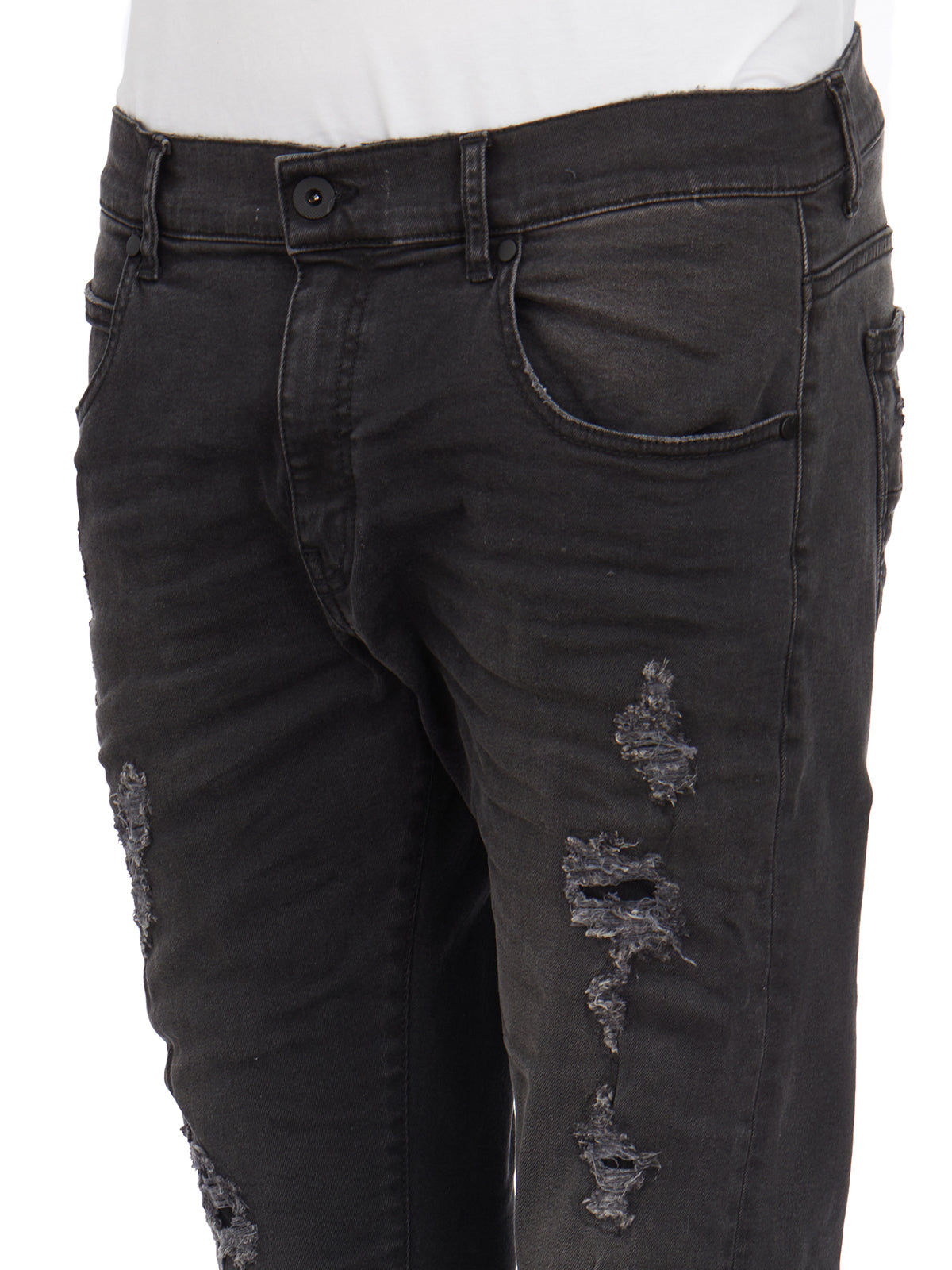 MD75 Men's Distressed Denim Jeans - Size 31