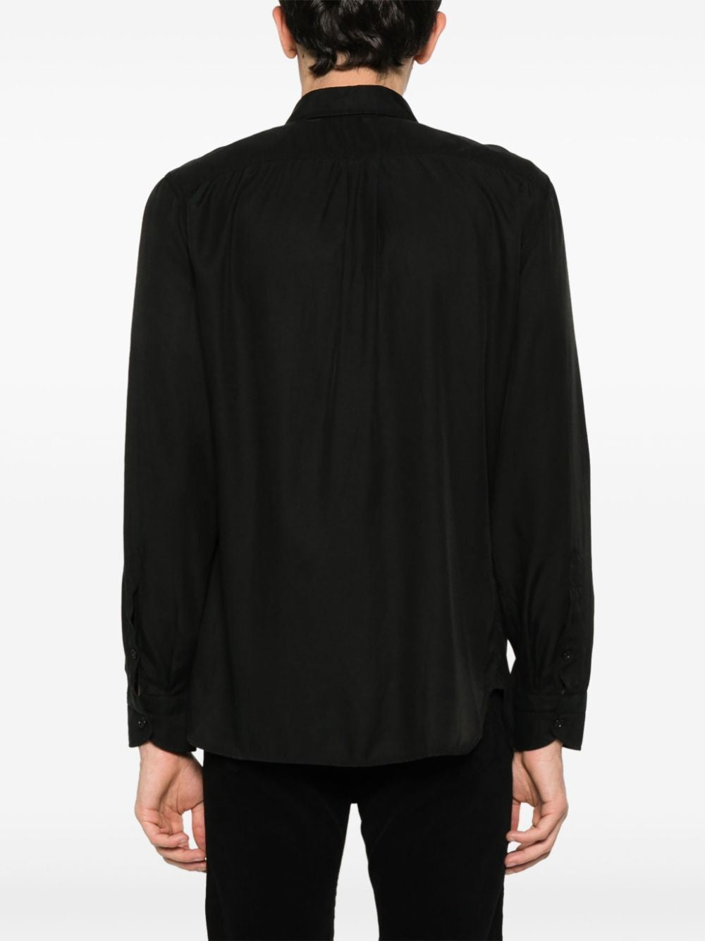 TOM FORD Fluid Twill Military Fit Shirt - Men's