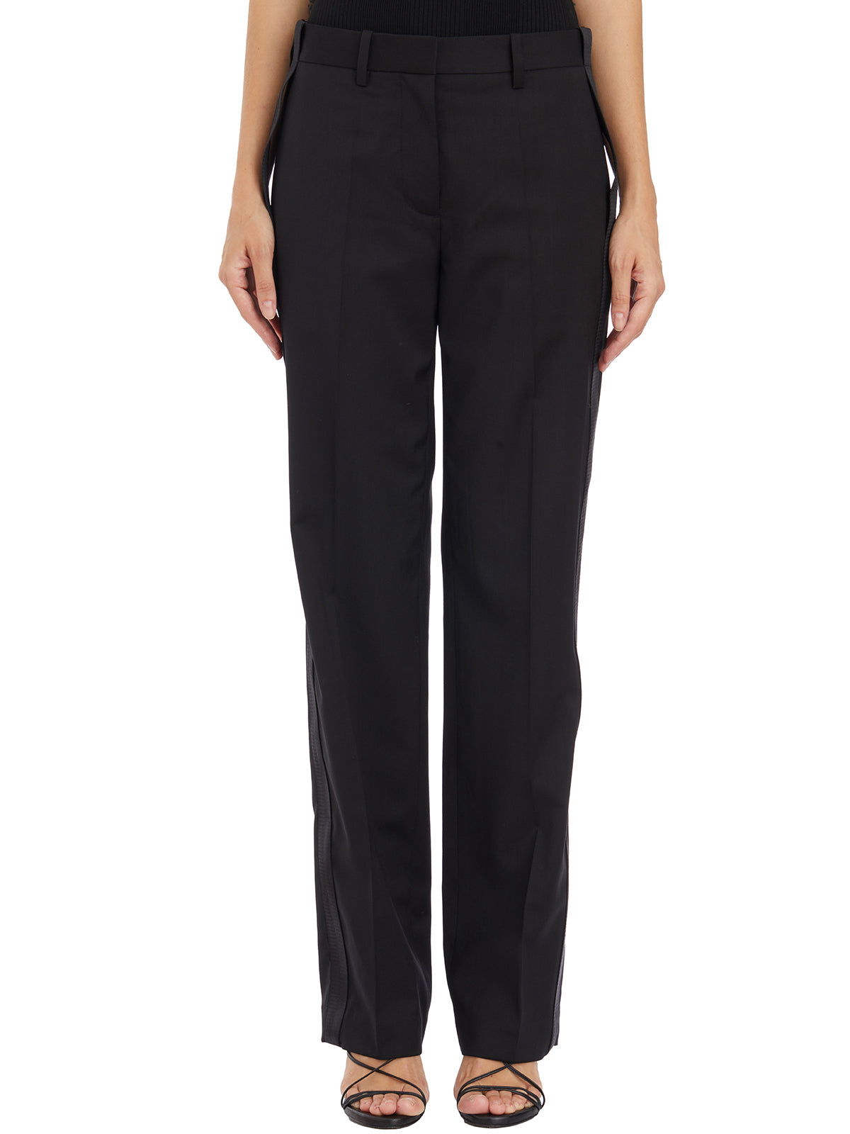 HELMUT LANG Relaxed Wool Pants for Women - SS24