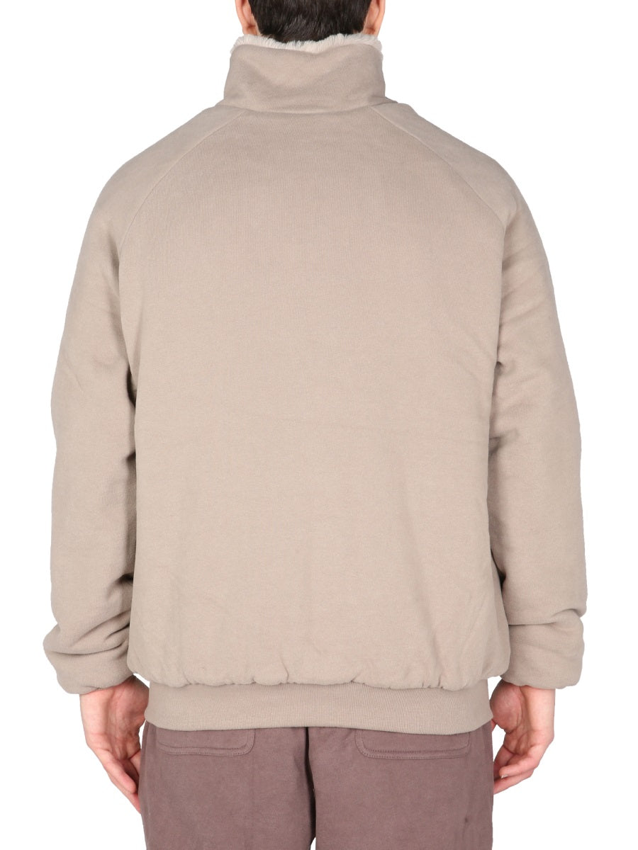 MOUTY Reversible Sweatshirt with Front Zip Closure for Men
