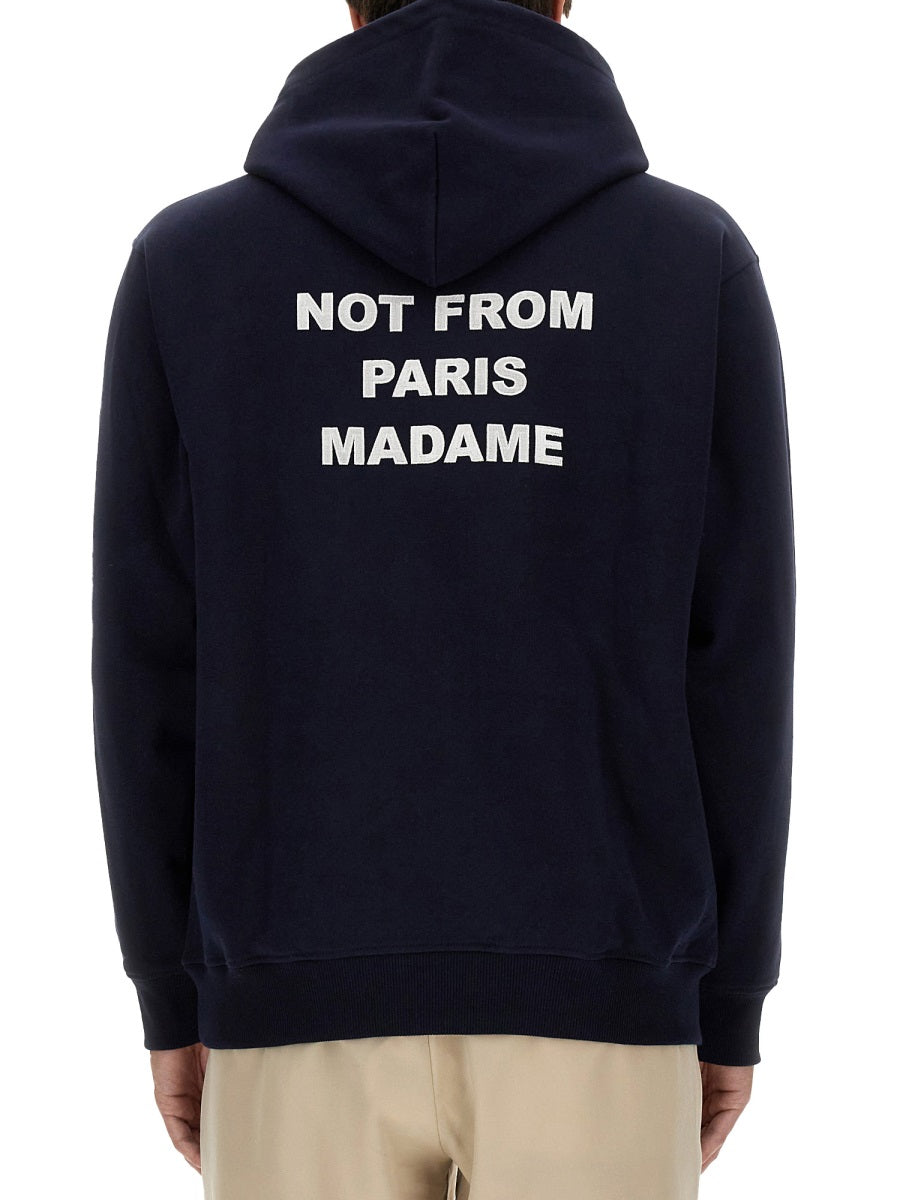 DRÔLE DE MONSIEUR Relaxed Fit Slogan Sweatshirt - Size L