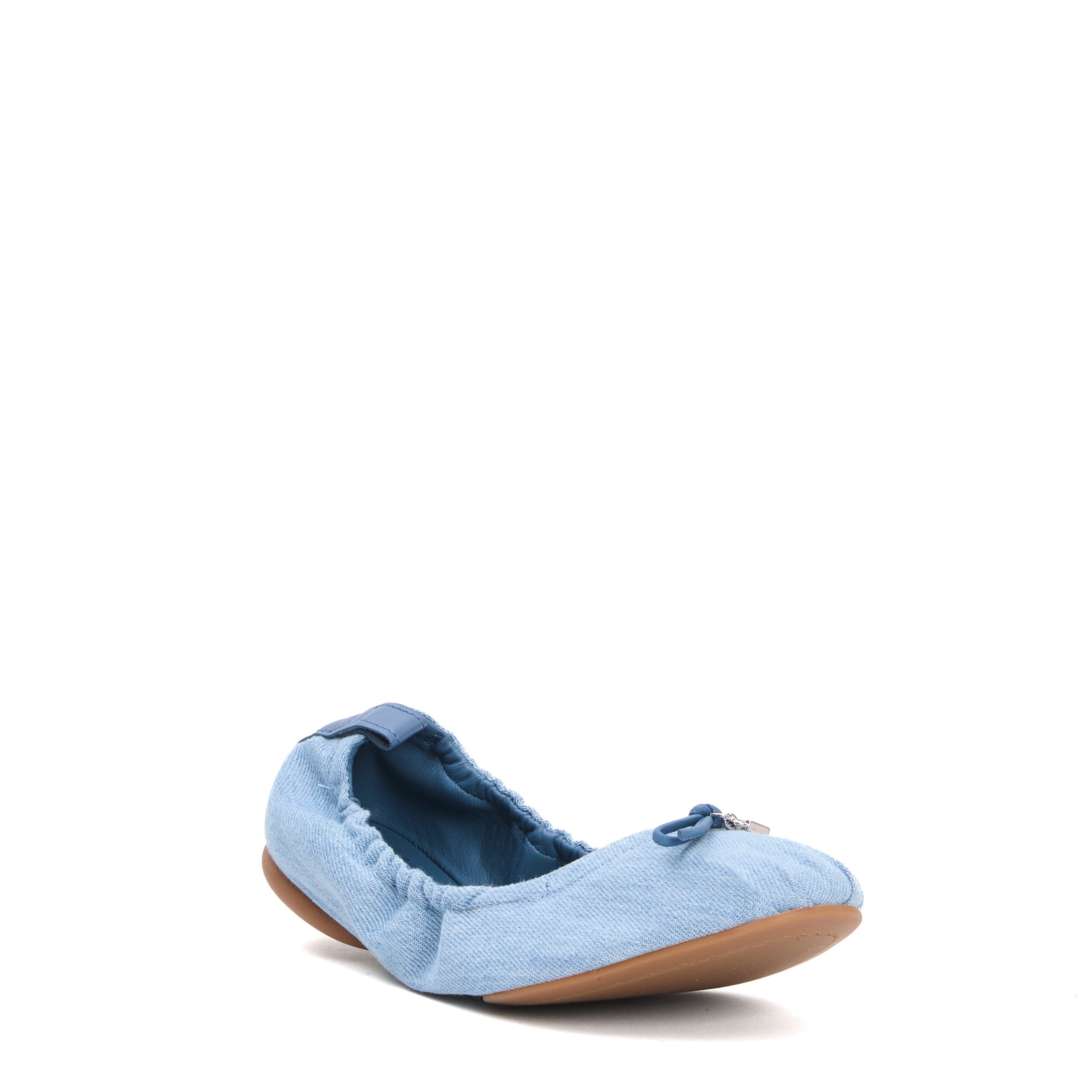 HOGAN Soft Fabric Mini Ballerina Flats for Women