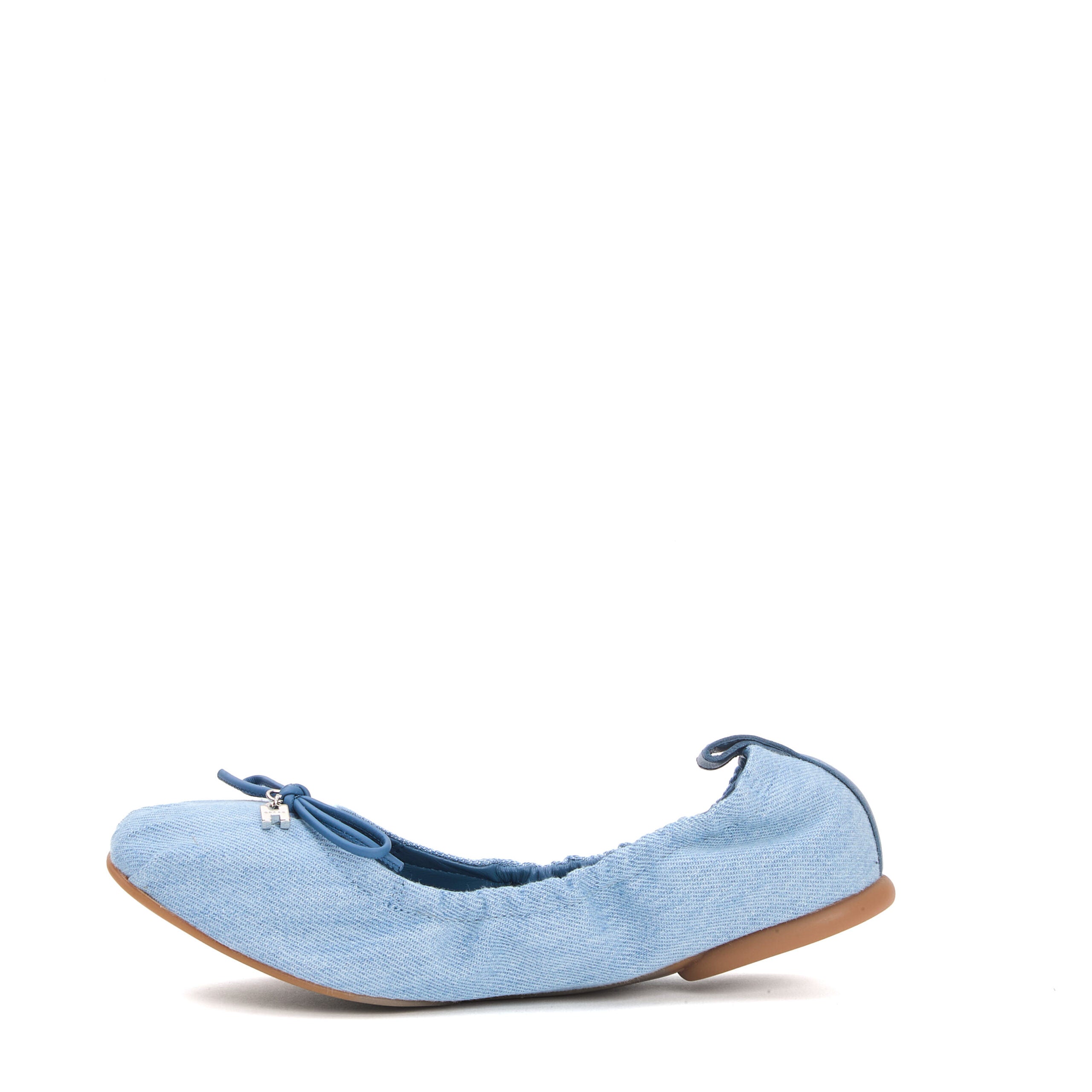 HOGAN Soft Fabric Mini Ballerina Flats for Women