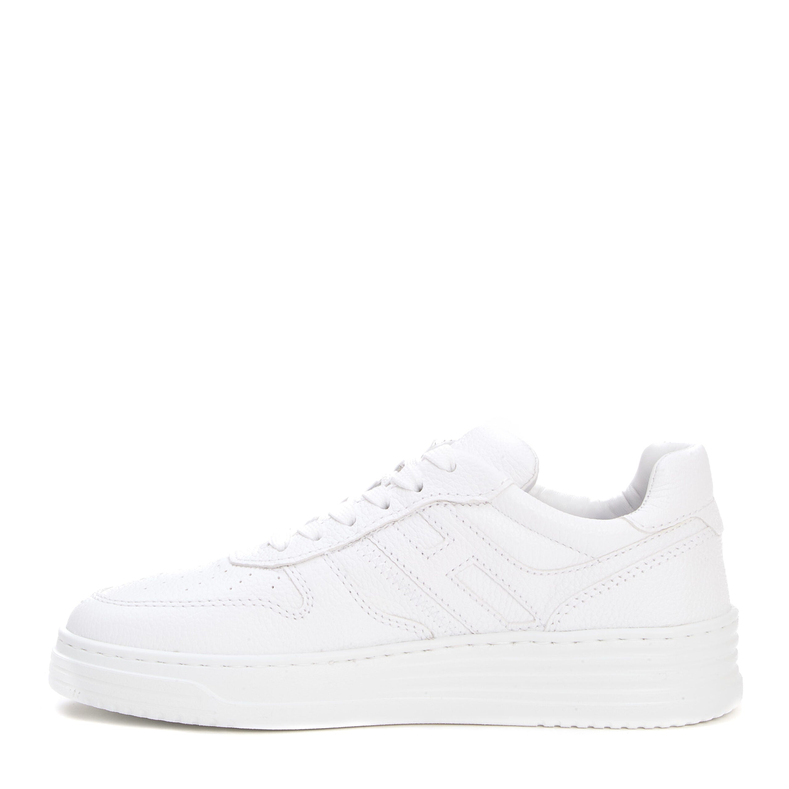 HOGAN Hammered Leather Chunky Sneaker with Memory Foam Insole - 4cm Height