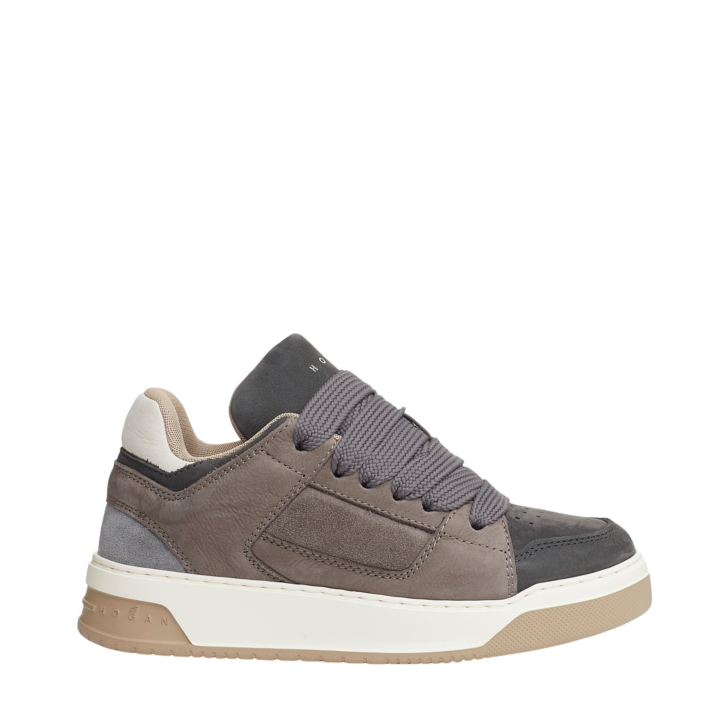 HOGAN Gray Suede Mini Sneakers for Women