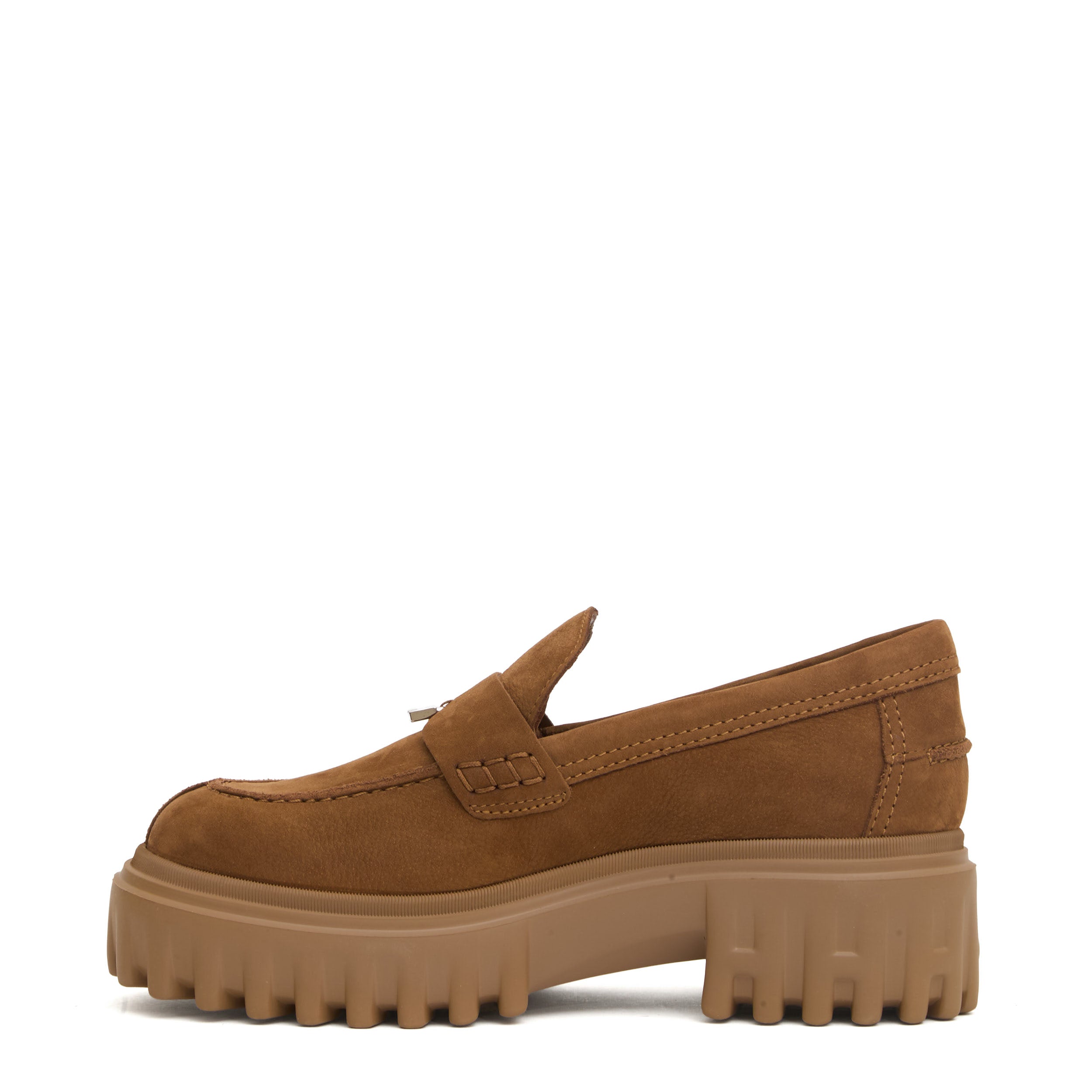 HOGAN Elegant Women's Loafers with Memory Foam Insole and 7.6cm Heel