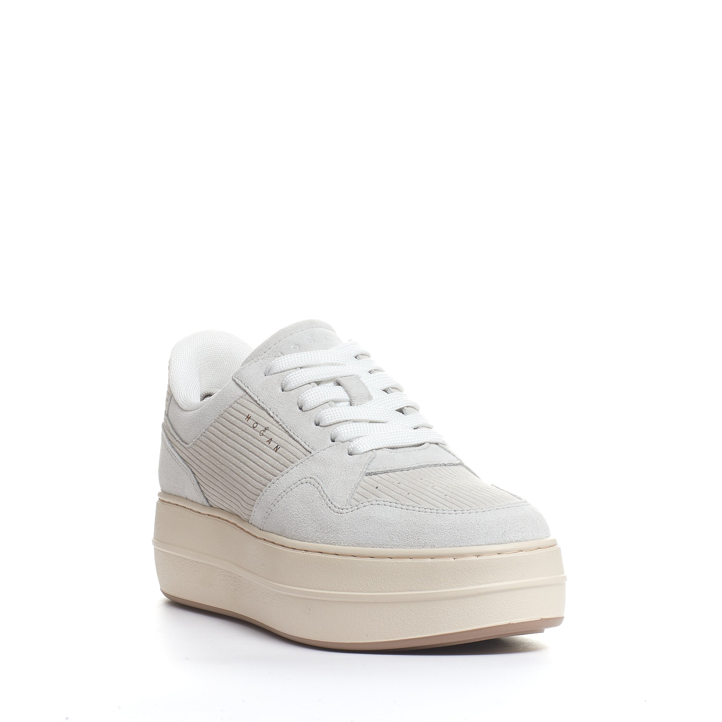 HOGAN Chic Suede Sneakers with Velvet Print - 6.5 cm Height