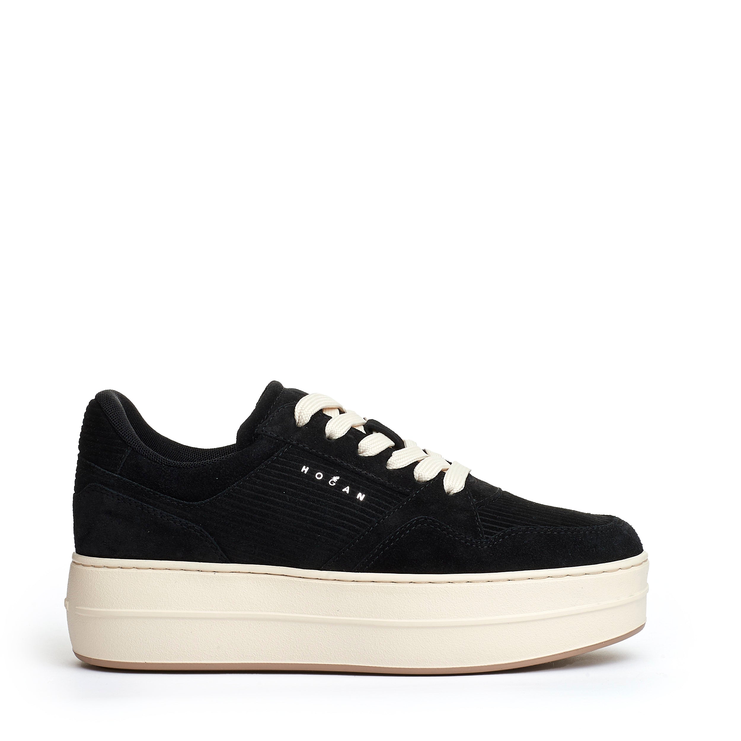 HOGAN Chic Skyscraper Suede Velvet Print Sneakers for Women
