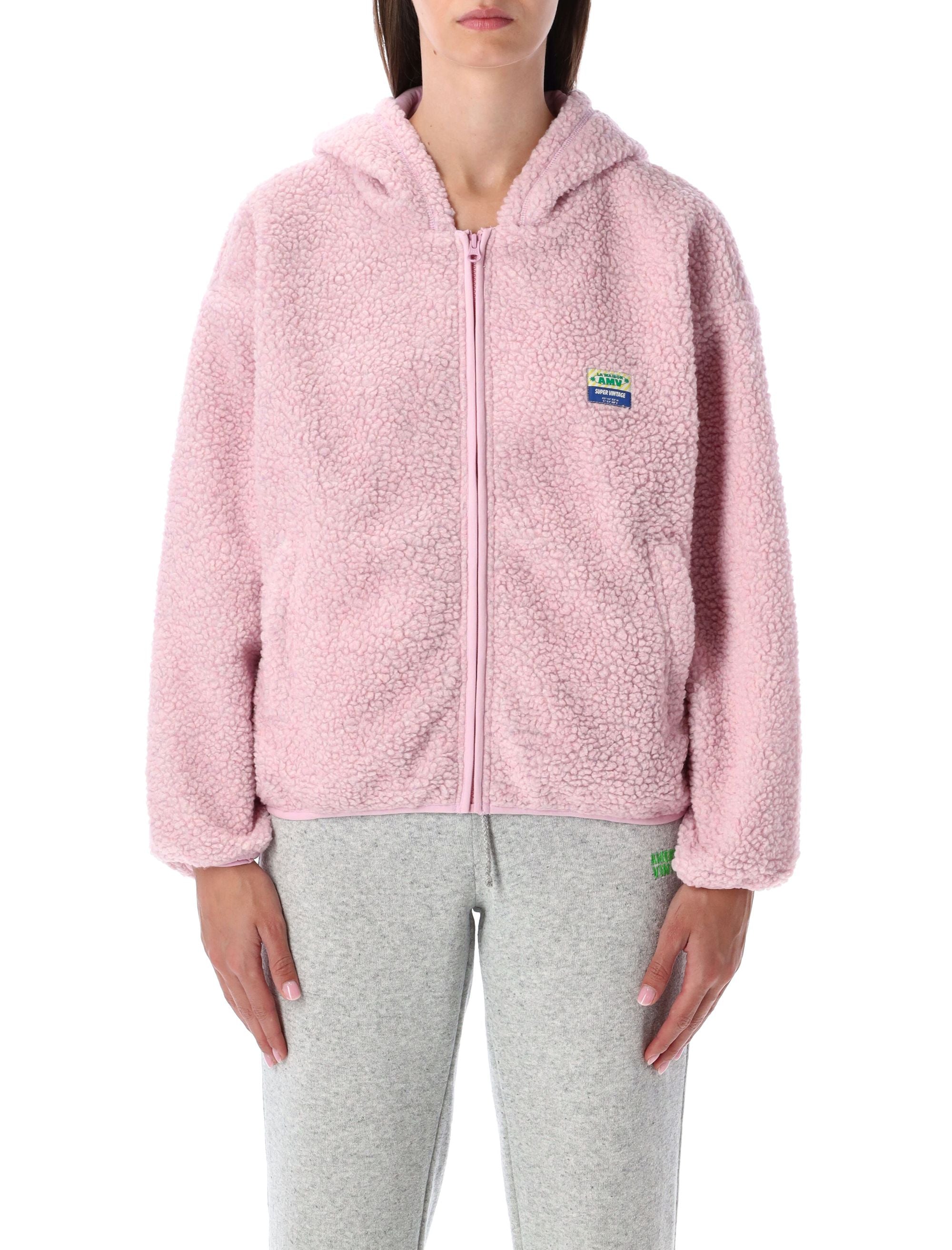 AMERICAN VINTAGE Cozy Vintage Fleece Hooded Jacket XS/S