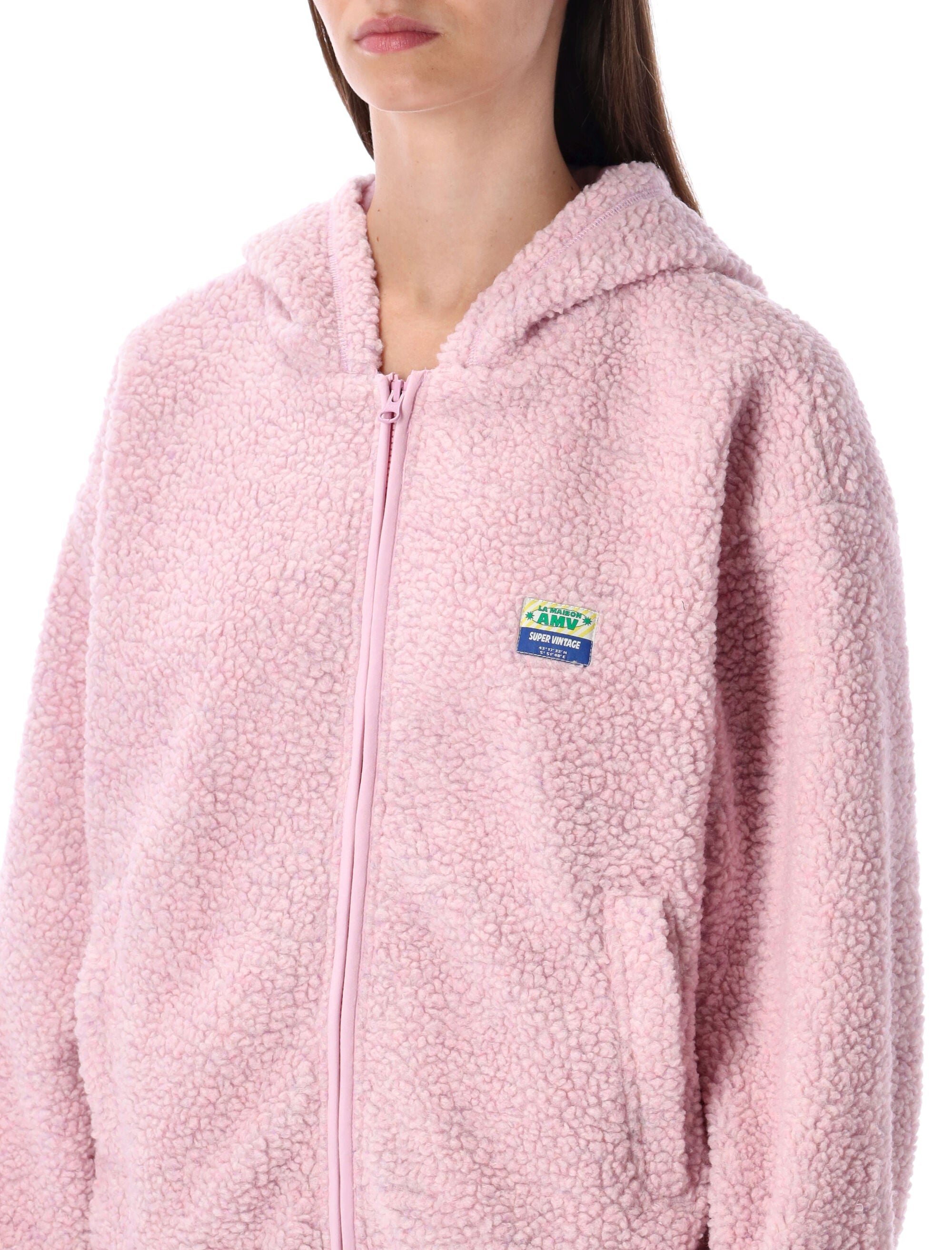 AMERICAN VINTAGE Cozy Vintage Fleece Hooded Jacket XS/S