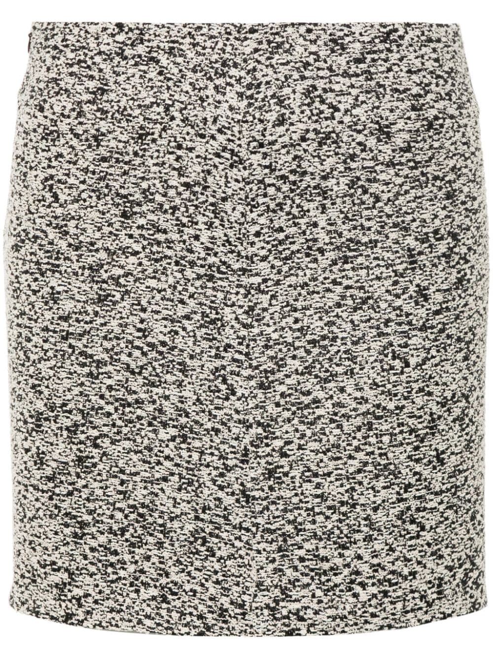 IRO Chic Cotton Blend Mini Skirt with Draped Detailing