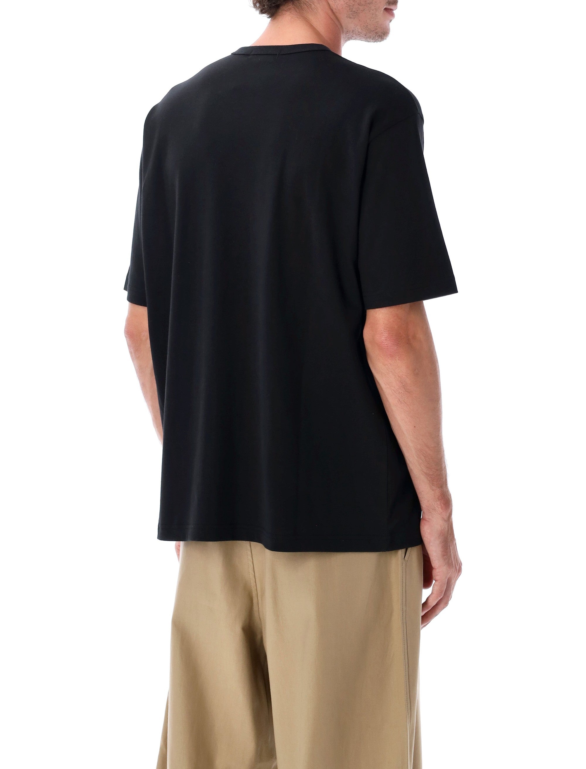 COMME DES GARÇONS HOMME PLUS Relaxed Logo Print Short Sleeve T-Shirt - Size L