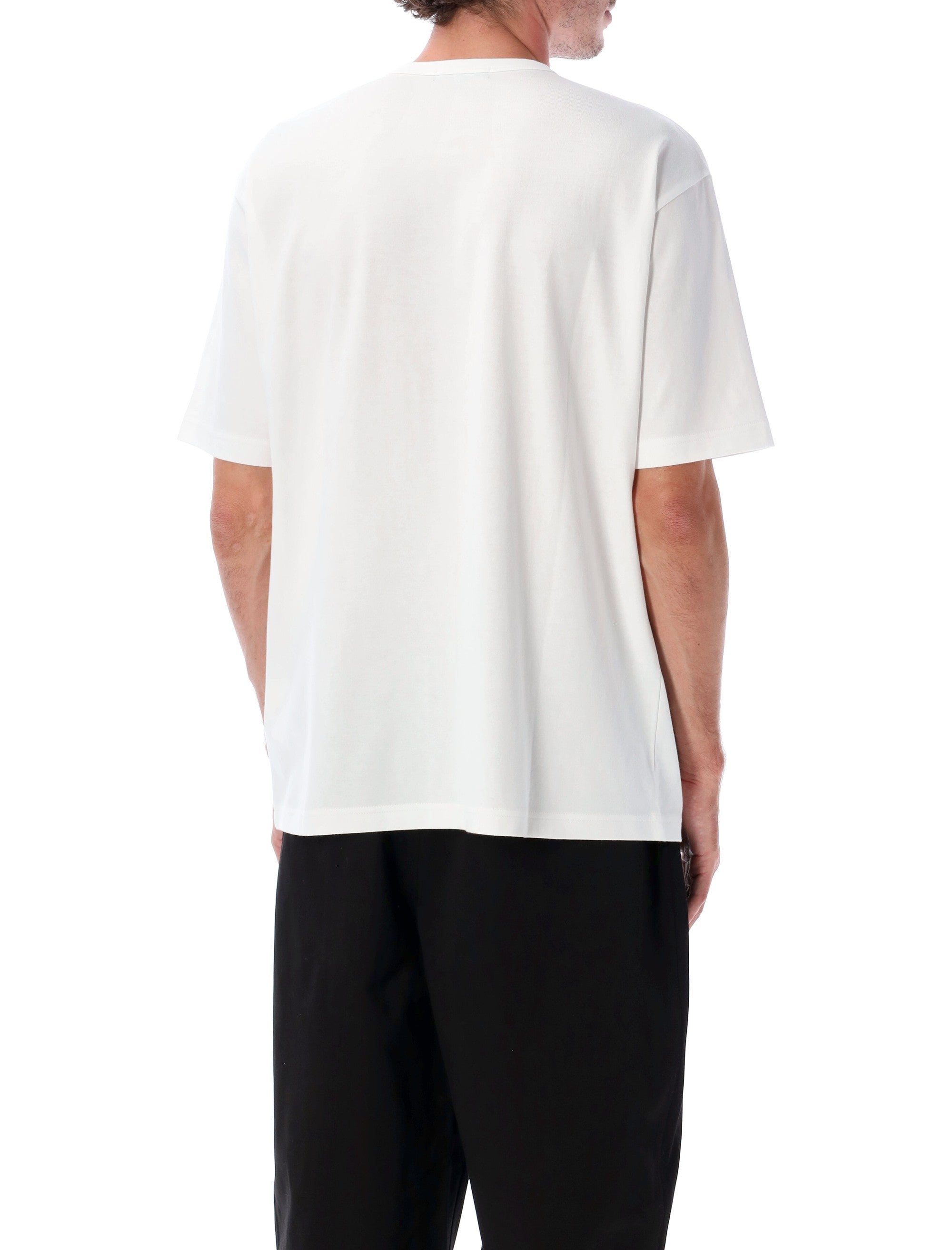 COMME DES GARÇONS HOMME PLUS Relaxed Fit Cotton Logo Short Sleeve T-Shirt - Size L