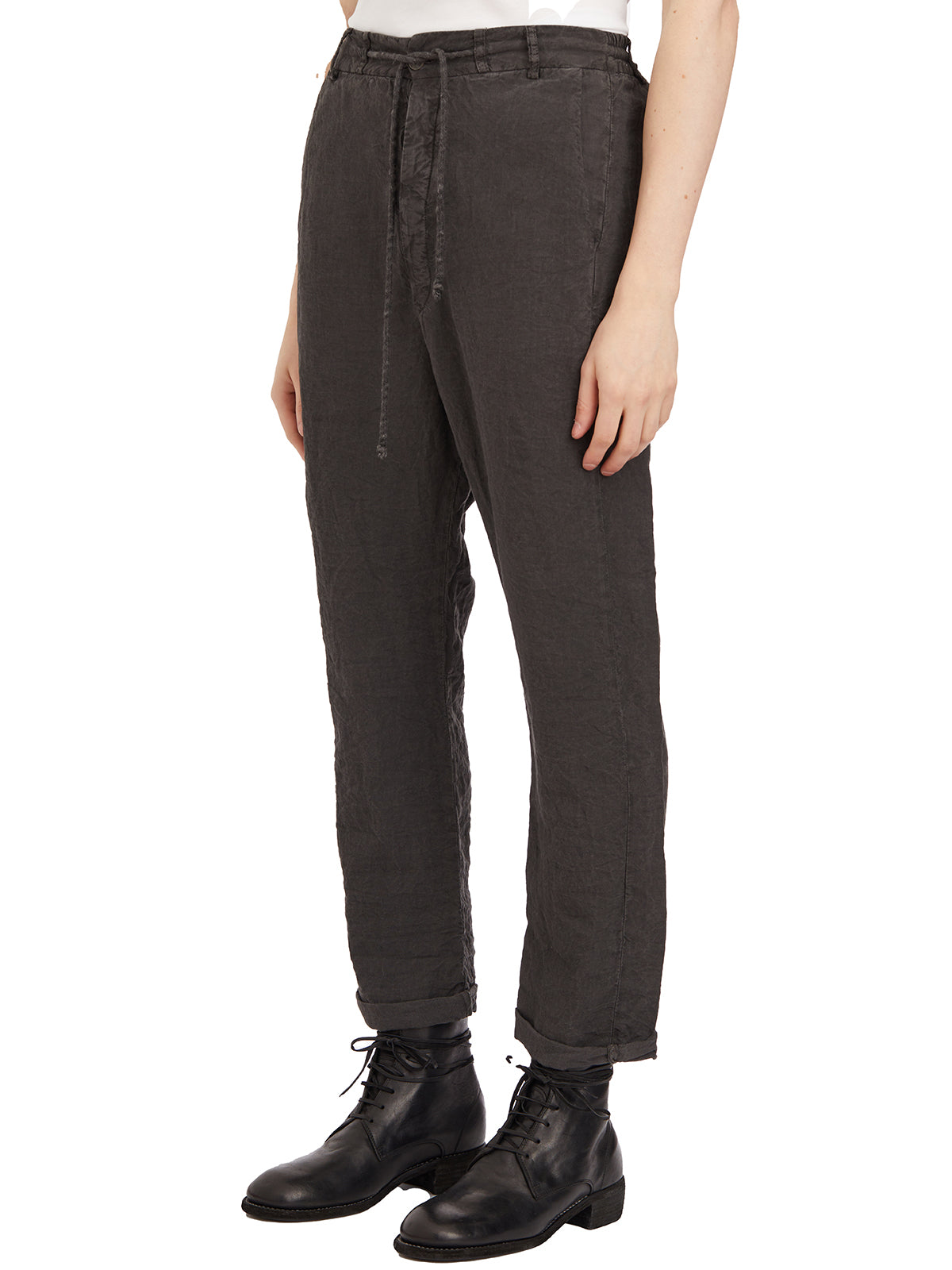 POEME BOHEMIEN Linen Wide Trousers - Size 48