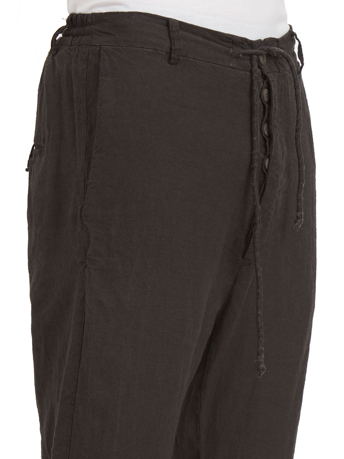 POEME BOHEMIEN Linen Wide Trousers Size 48 for Effortless Style