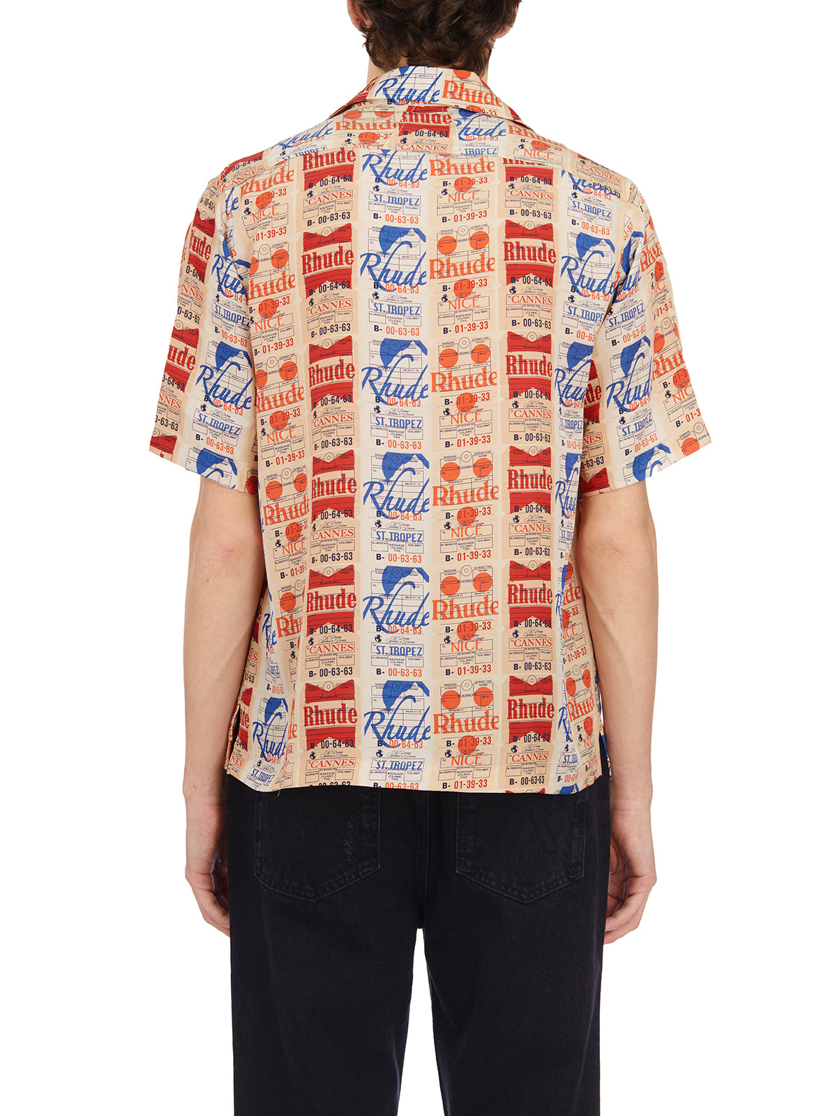 RHUDE Men's Silk Button-Up Shirt - Size M