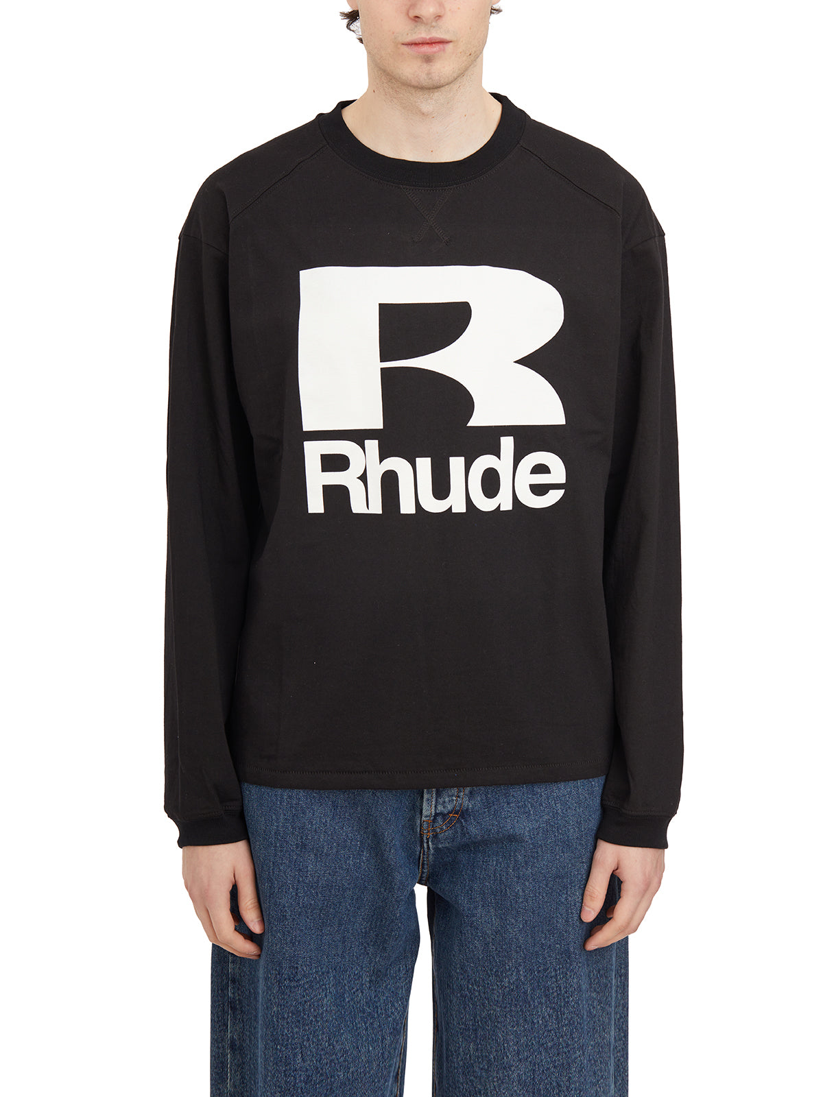 RHUDE Long Sleeve Logo T-Shirt Medium