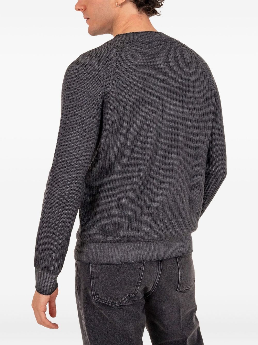 H953 Men's Raglan Cotton Sweater