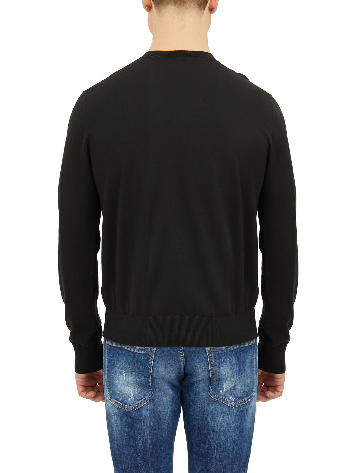 DSQUARED2 V-Neck Mini Logo Sweater - Size M