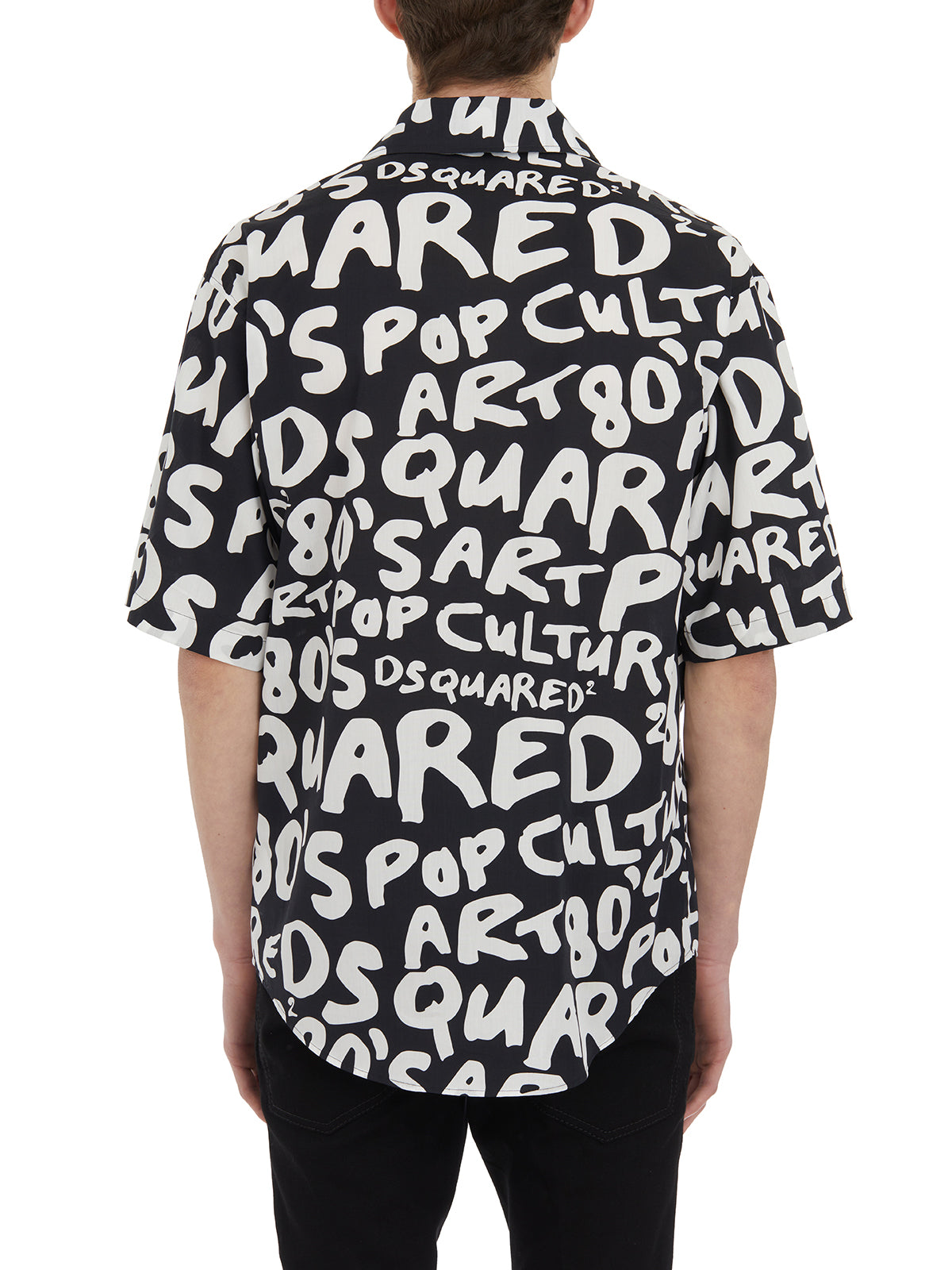 DSQUARED2 Retro Print Bowling Shirt - Size 48