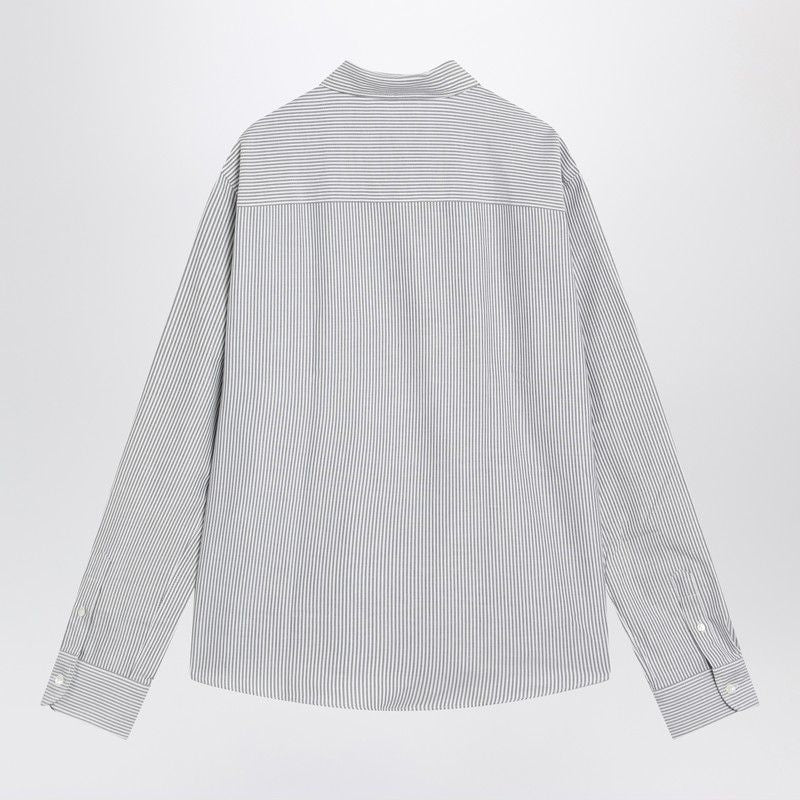 AMI PARIS AMI Of Coeur Striped Cotton Shirt for Men - FW25 Collection