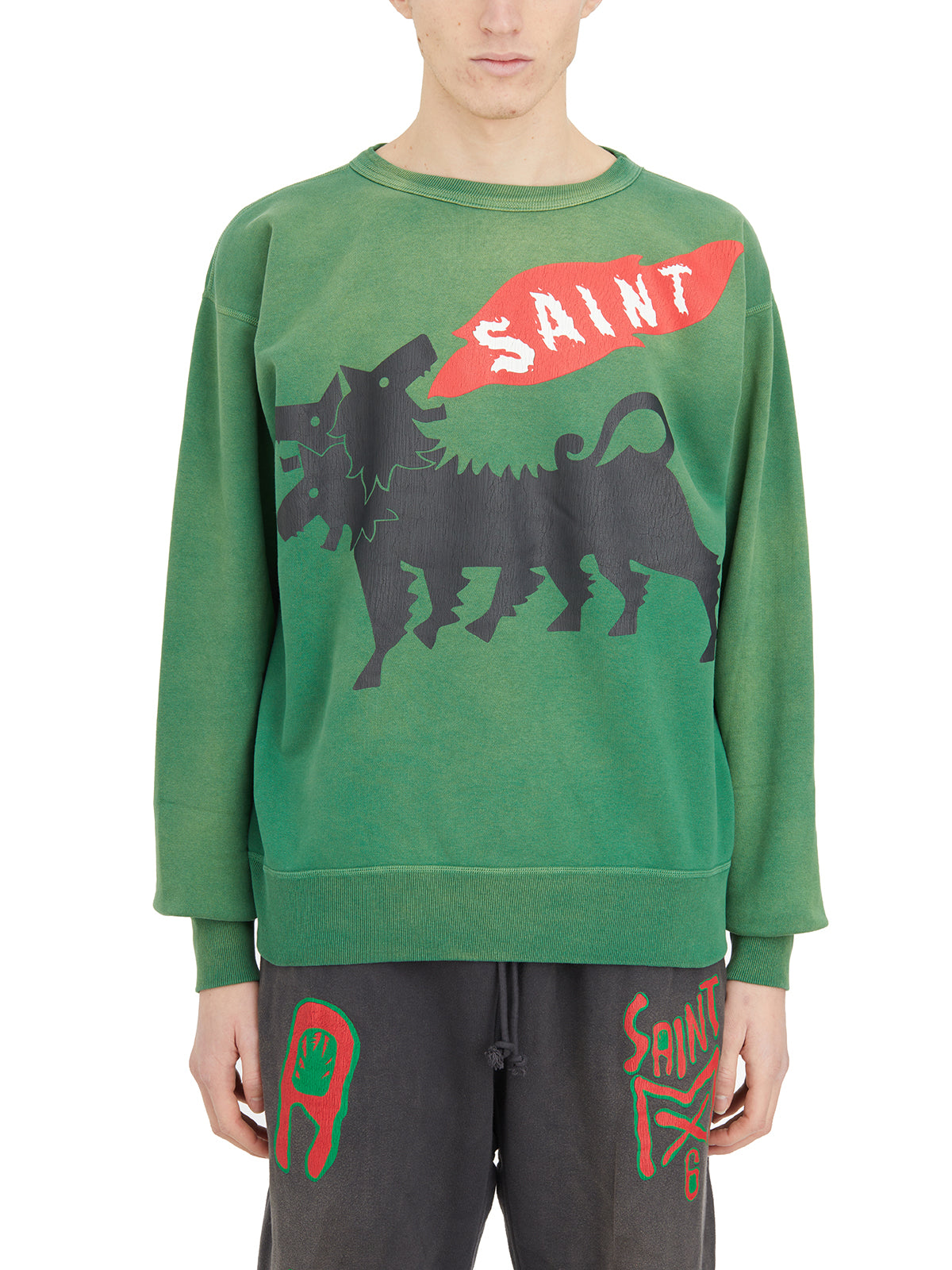 SAINT MXXXXXX Men's Graphic Sweatshirt - Medium