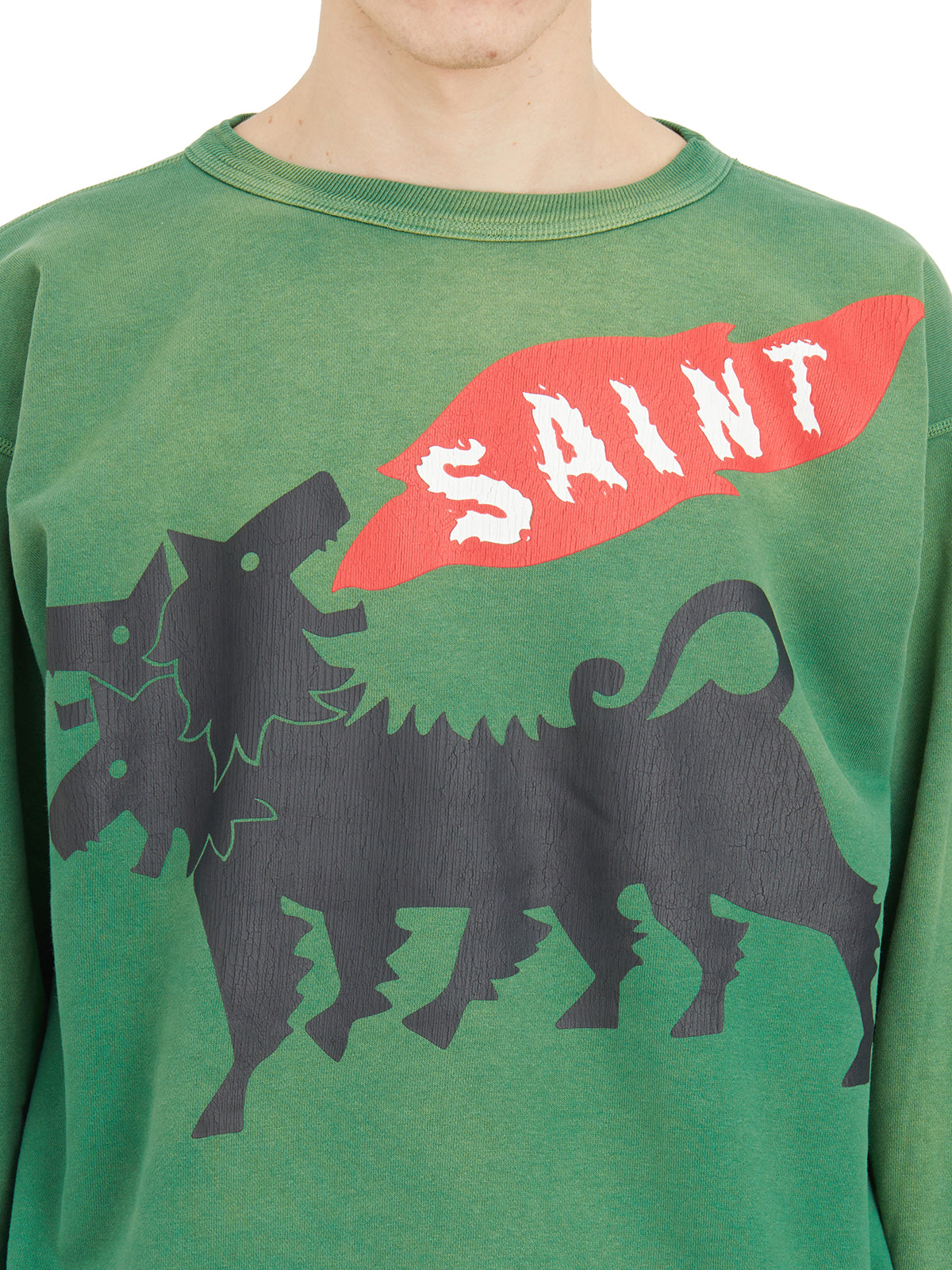 SAINT MXXXXXX Men's Graphic Sweatshirt - Medium