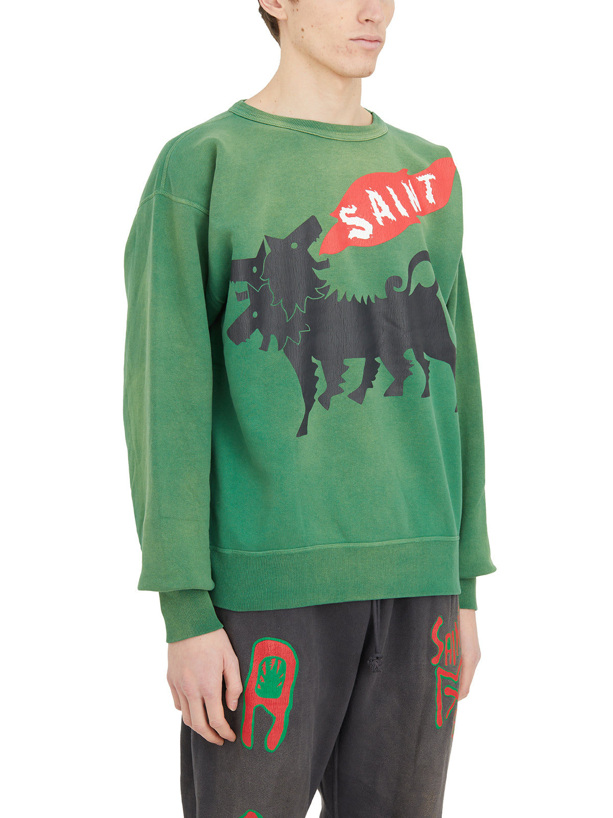 SAINT MXXXXXX Men's Graphic Sweatshirt - Medium