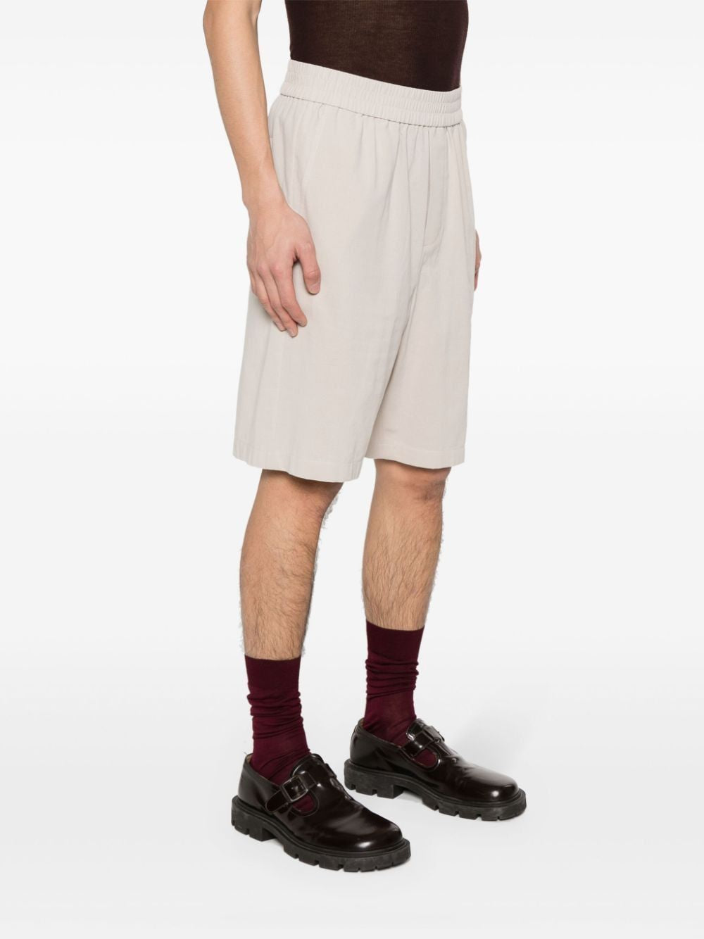 AMI PARIS Men's Elasticated Waist Bermuda Shorts