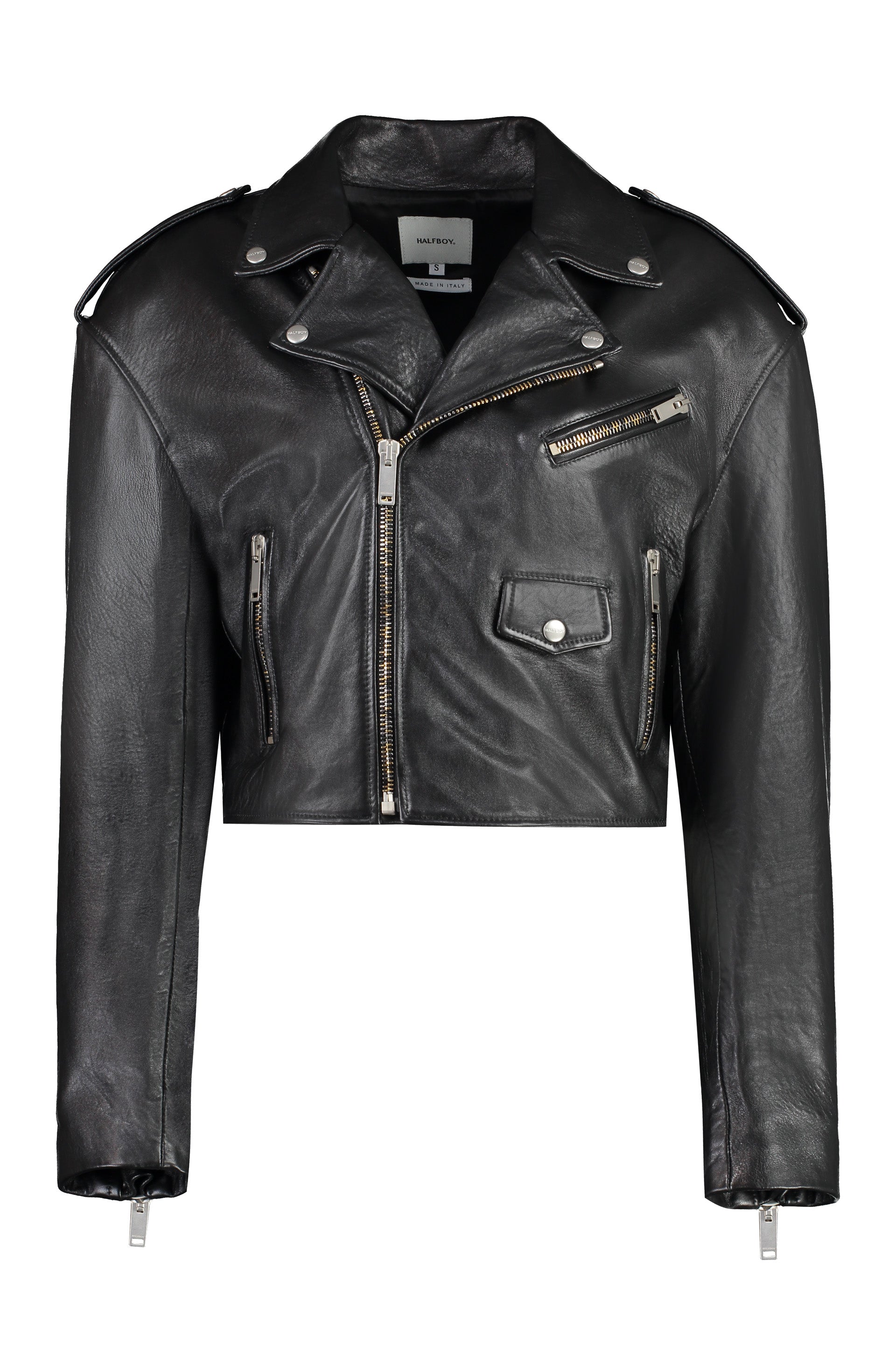 HALFBOY Stylish Biker Leather Jacket for Women
