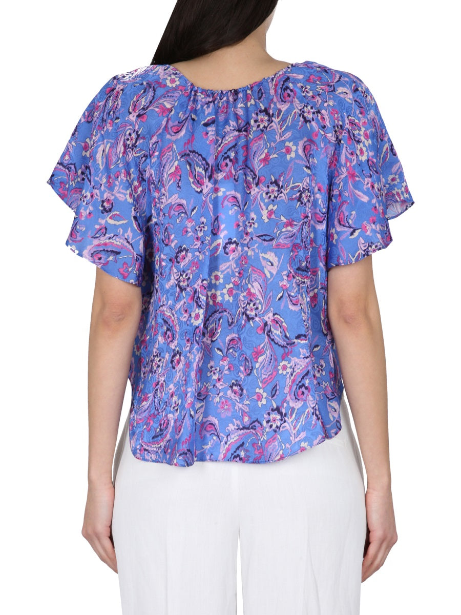 ISABEL MARANT Lace-Up Front Mini Top