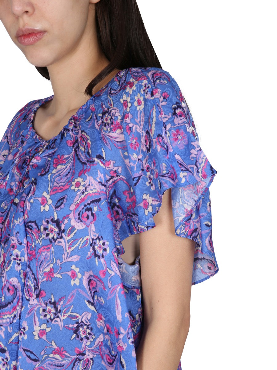 ISABEL MARANT Lace-Up Front Mini Top