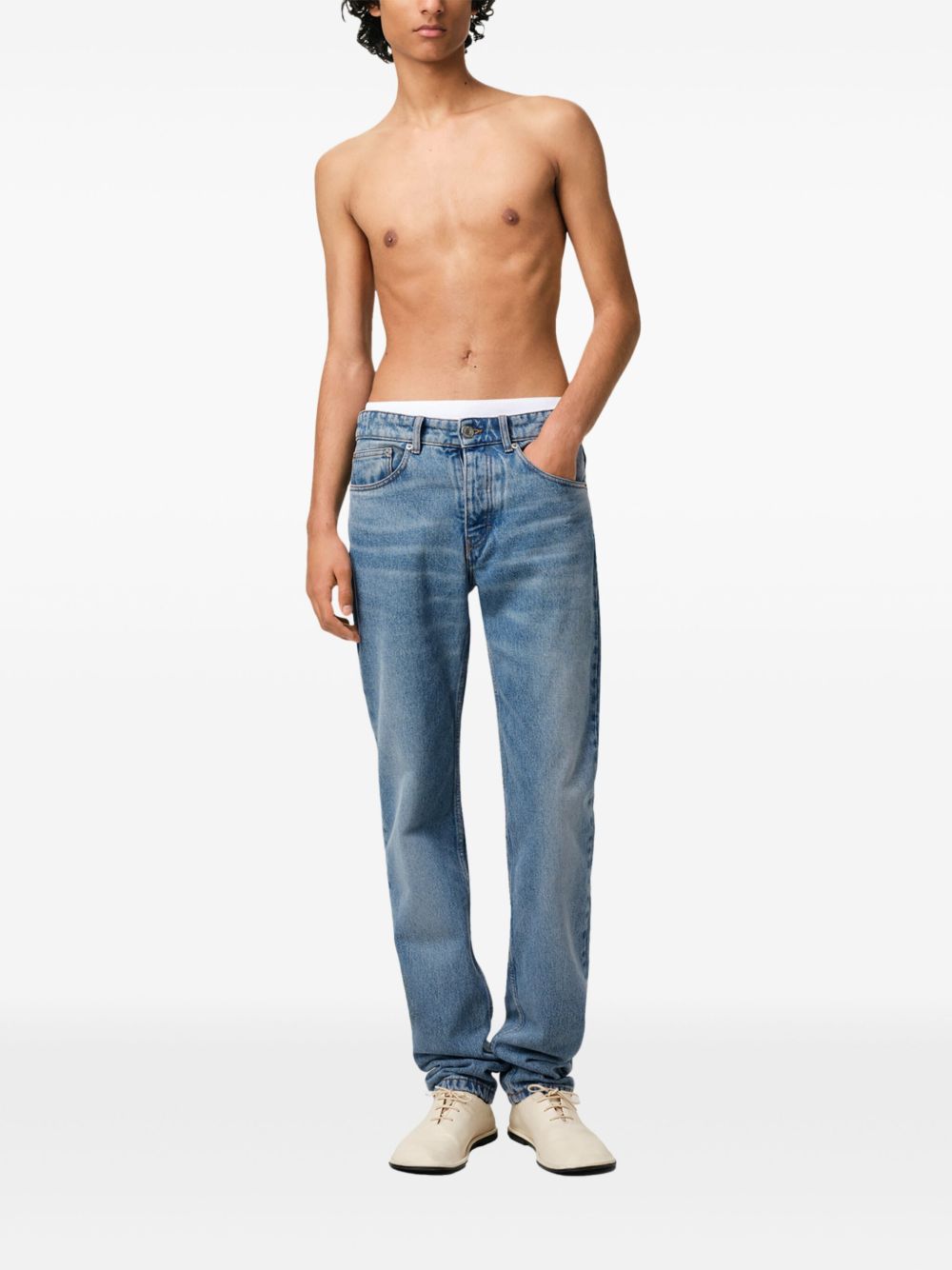 AMI PARIS Men's Cotton Denim Jeans