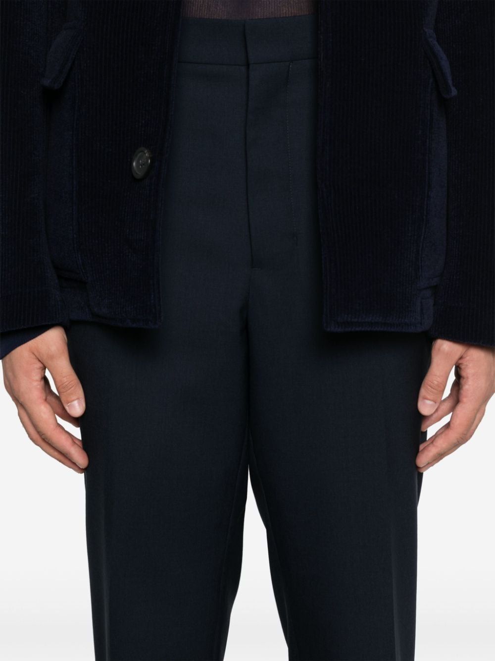 AMI PARIS Men's Classic Cigarette Trousers