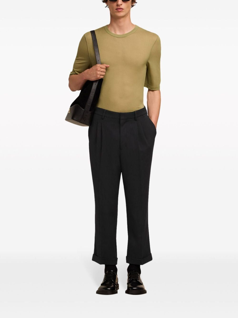 AMI PARIS Carrot Fit Trousers - SS24 Collection for Men