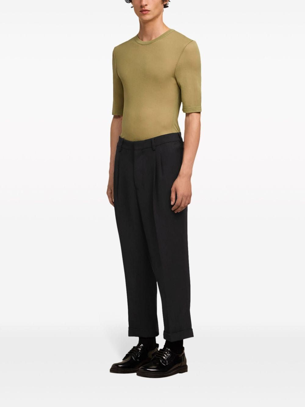 AMI PARIS Carrot Fit Trousers - SS24 Collection for Men