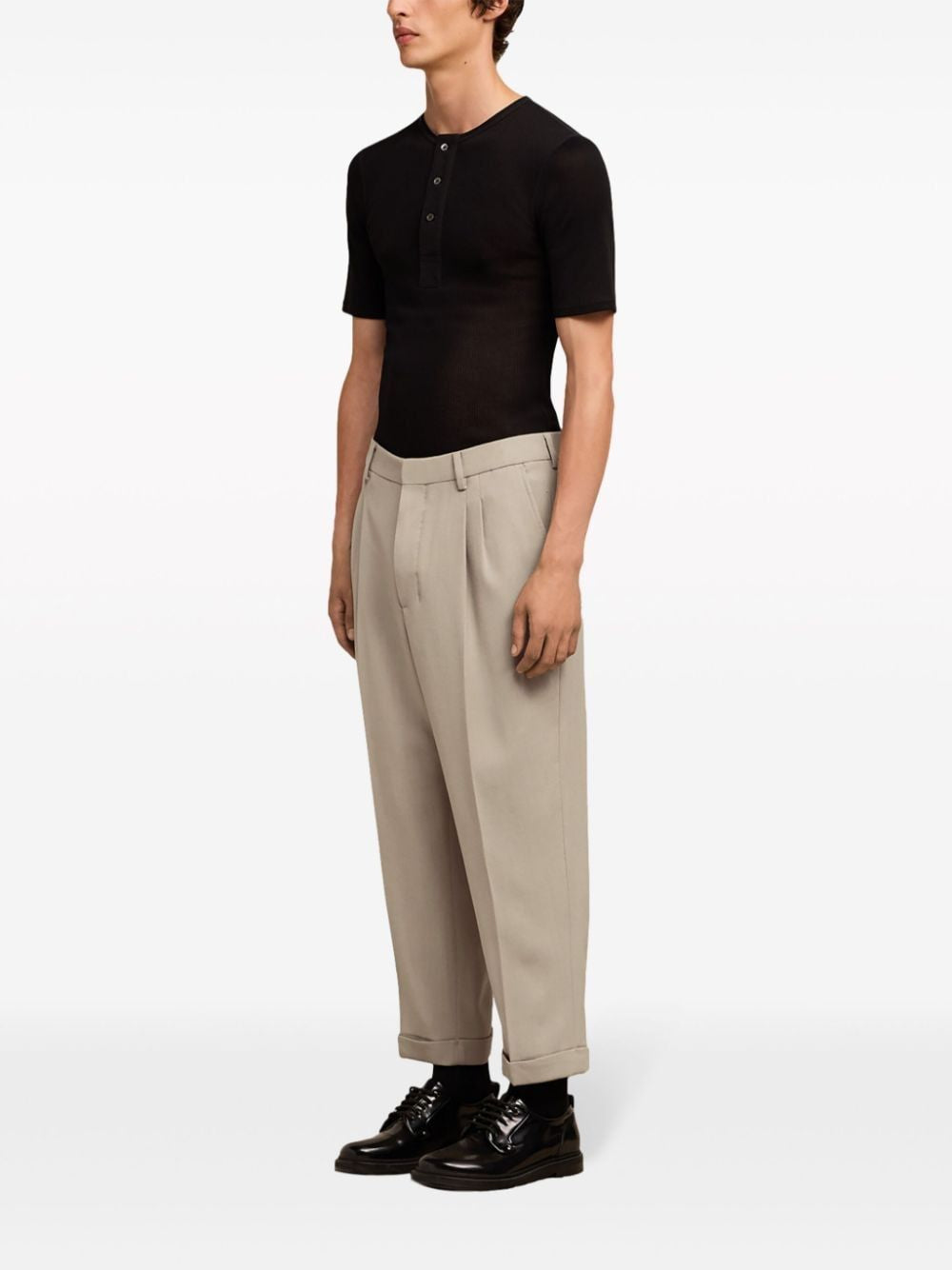 AMI PARIS Men's Carrot Fit Trousers